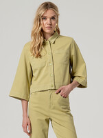 SURKANA SURKANA 3/4 CROPPED JACKET LIGHT OLIVE