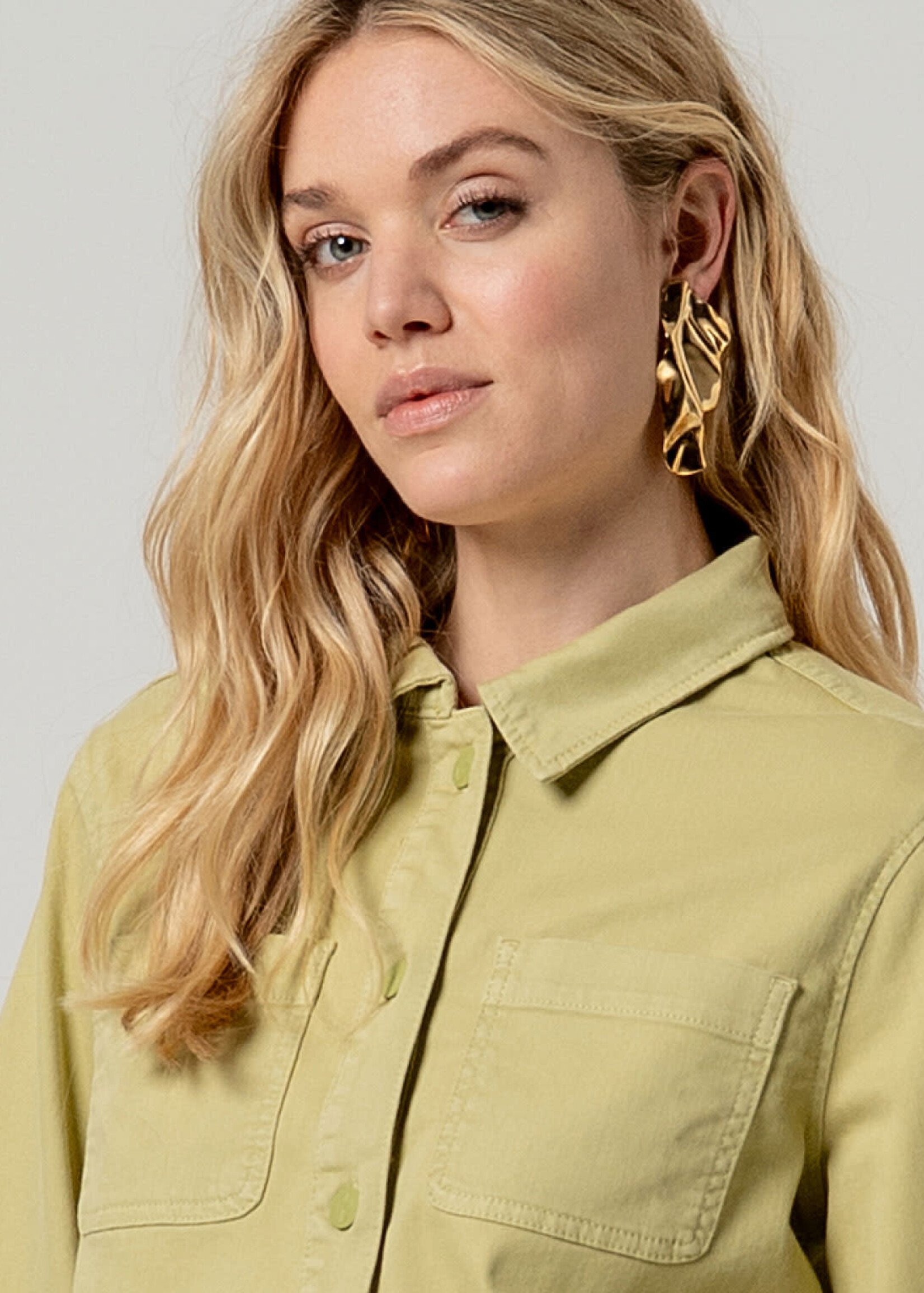 SURKANA SURKANA 3/4 CROPPED JACKET LIGHT OLIVE