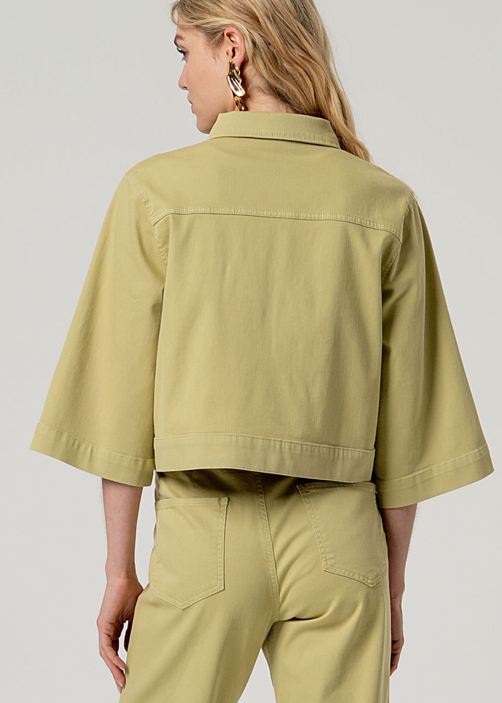 SURKANA SURKANA 3/4 CROPPED JACKET LIGHT OLIVE