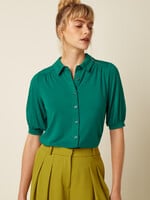 KING LOUIE KING LOUIE CARINA BLOUSE TULUM PONDEROSA GREEN