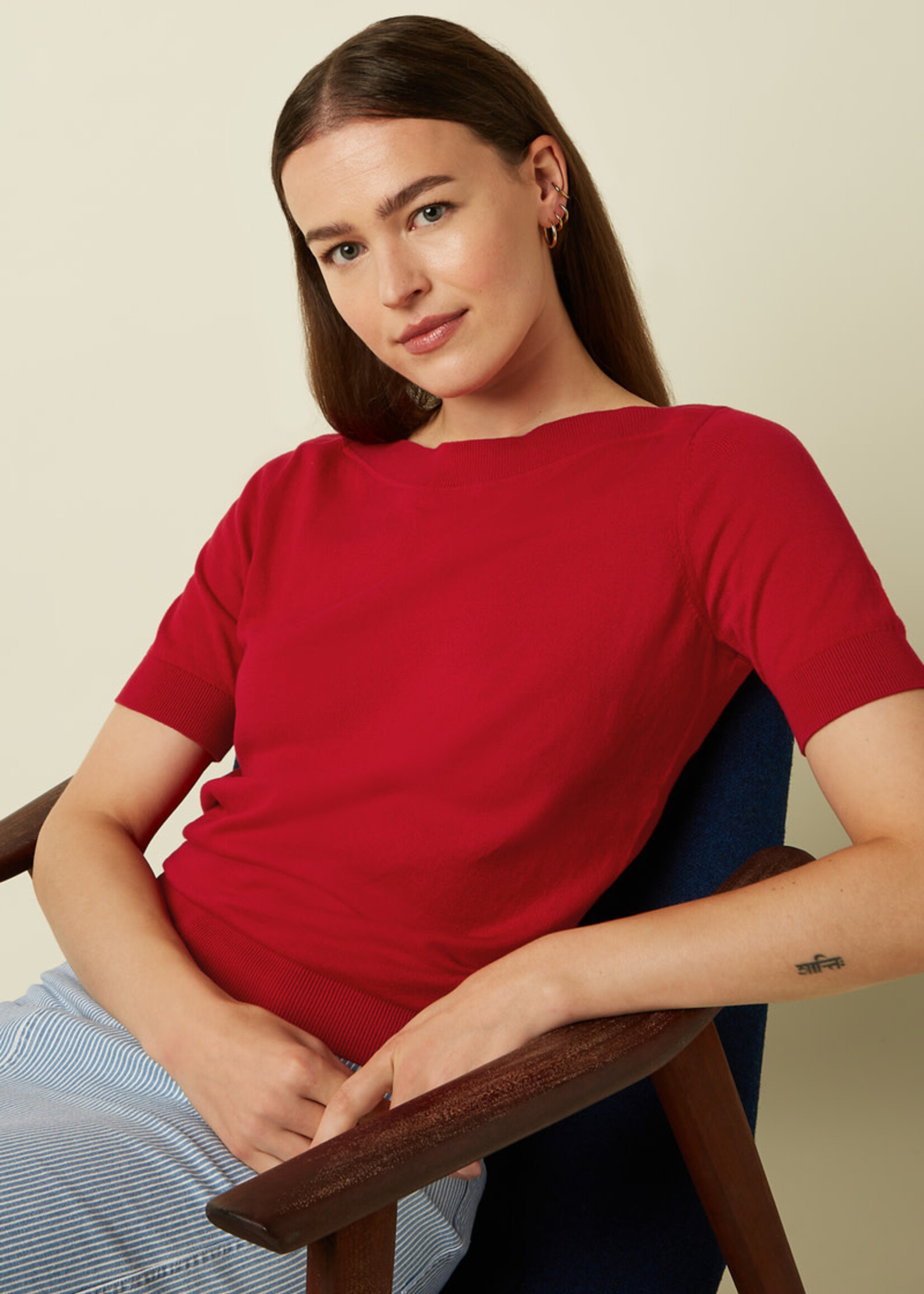 KING LOUIE KING LOUIE AUDREY TOP CLUB CHILI RED