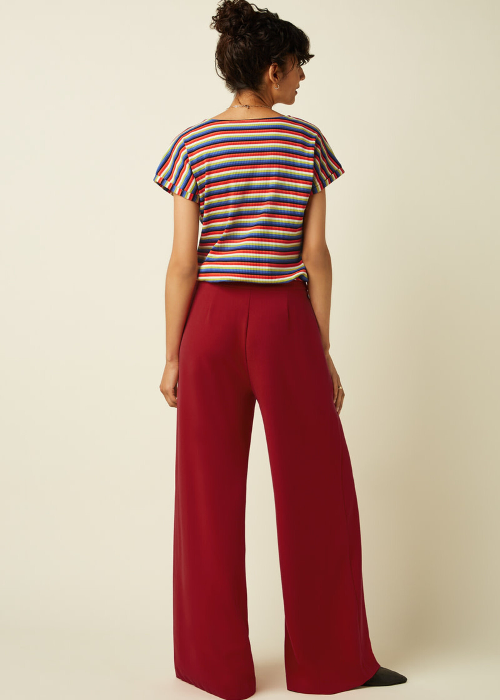 KING LOUIE KING LOUIE PEPPA PANTS WOVEN CREPE CHILI RED