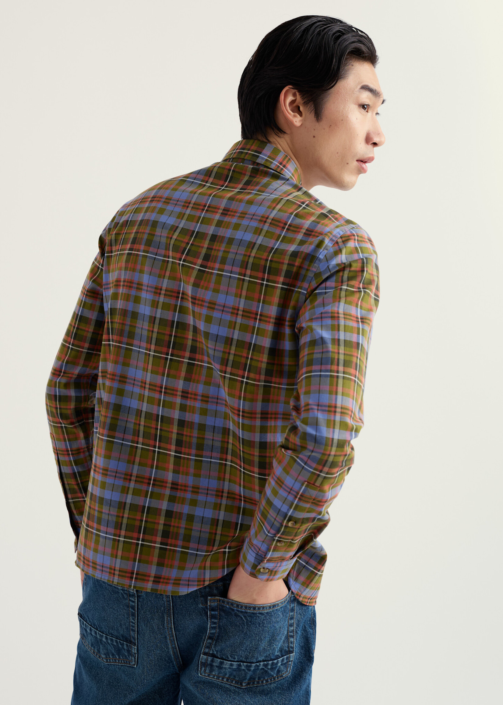 SEASALT CORNWALL SEASALT MEN’S GOOSANDER ORGANIC TWIL SHIRT AMANITA MULTI