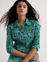 SEASALT CORNWALL SEASALT LARISSA SHIRT WOODLAND FLORAL DARK STEM