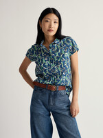 SEASALT CORNWALL SEASALT RUSHMAKER SHIRT PAINTY BLUEBELL DARK VOYAGE