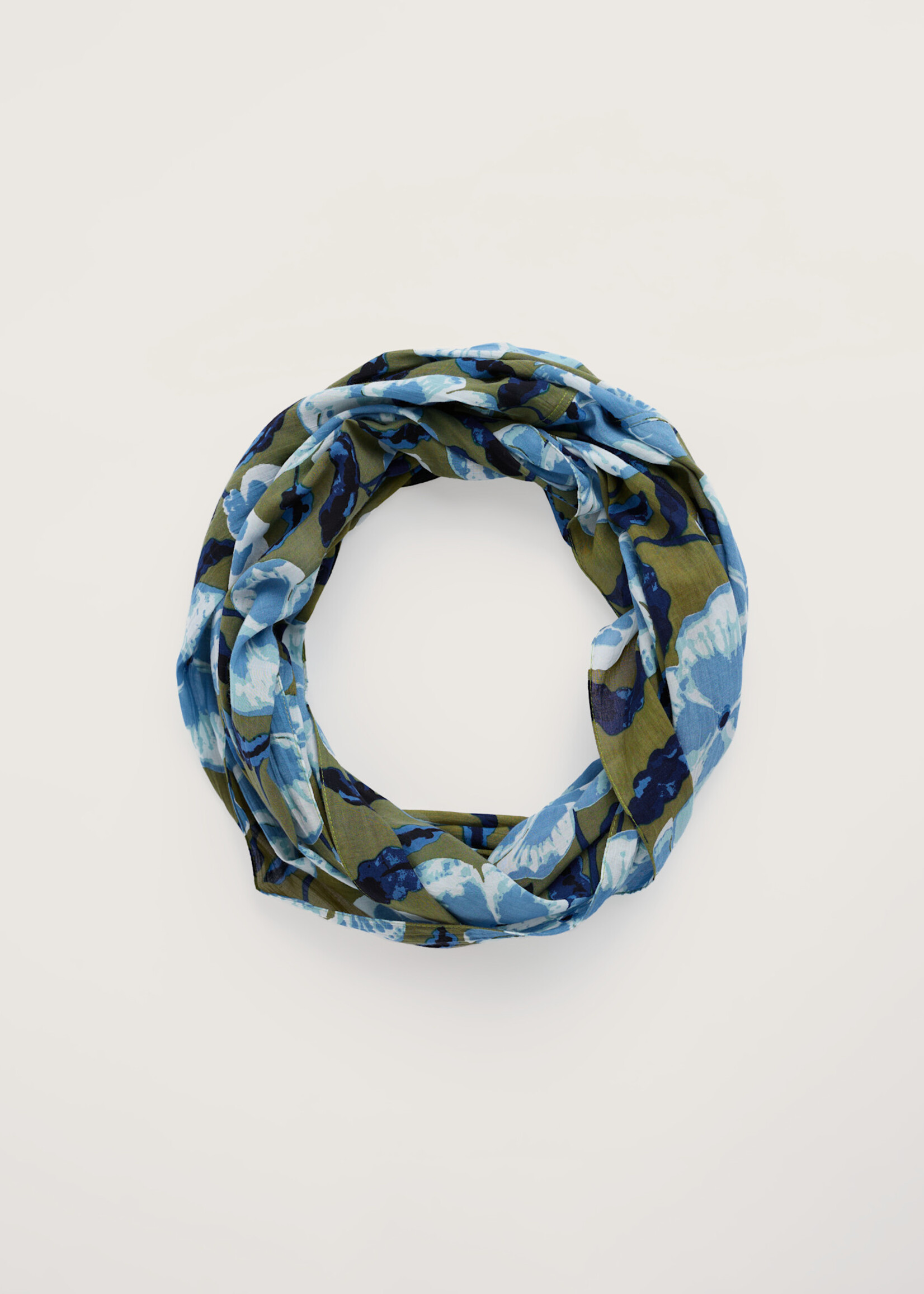 SEASALT CORNWALL SEASALT MAY GARLAND CIRCLE SCARF SPRING PANSY SEAGRASS