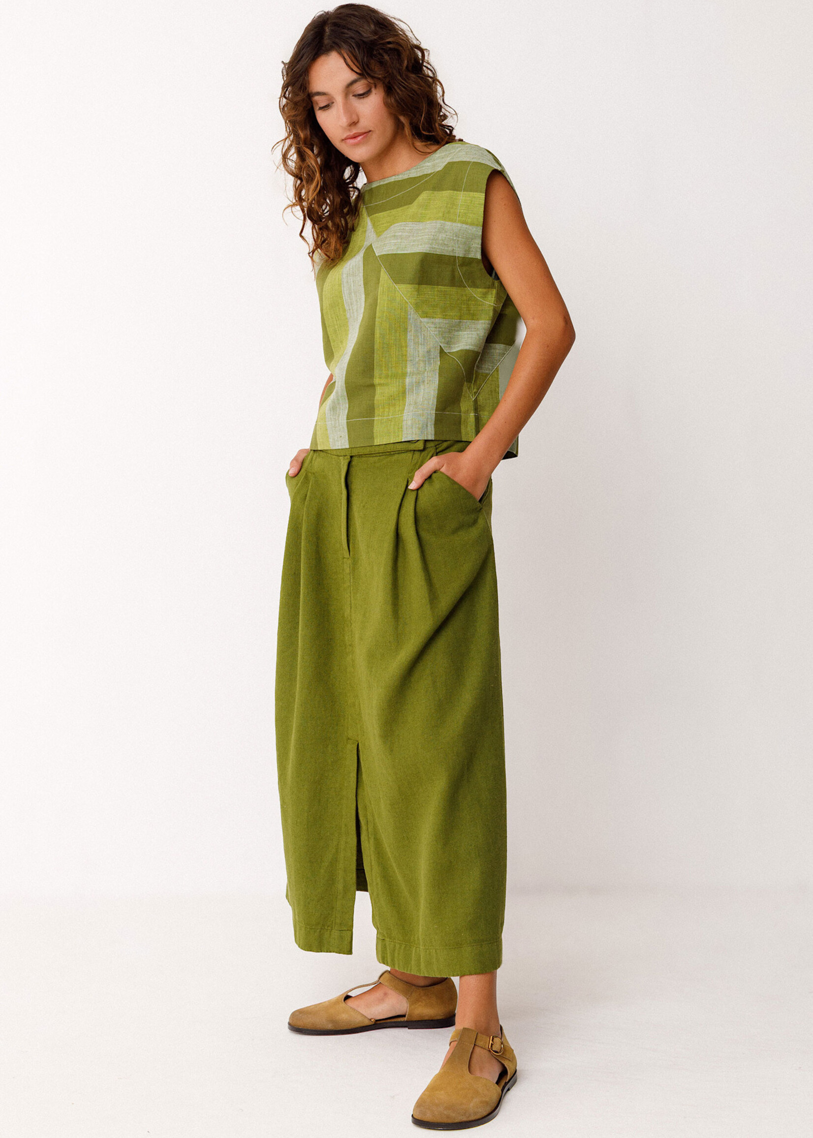 SKFK SKFK LESIA TOP GREEN MULTI