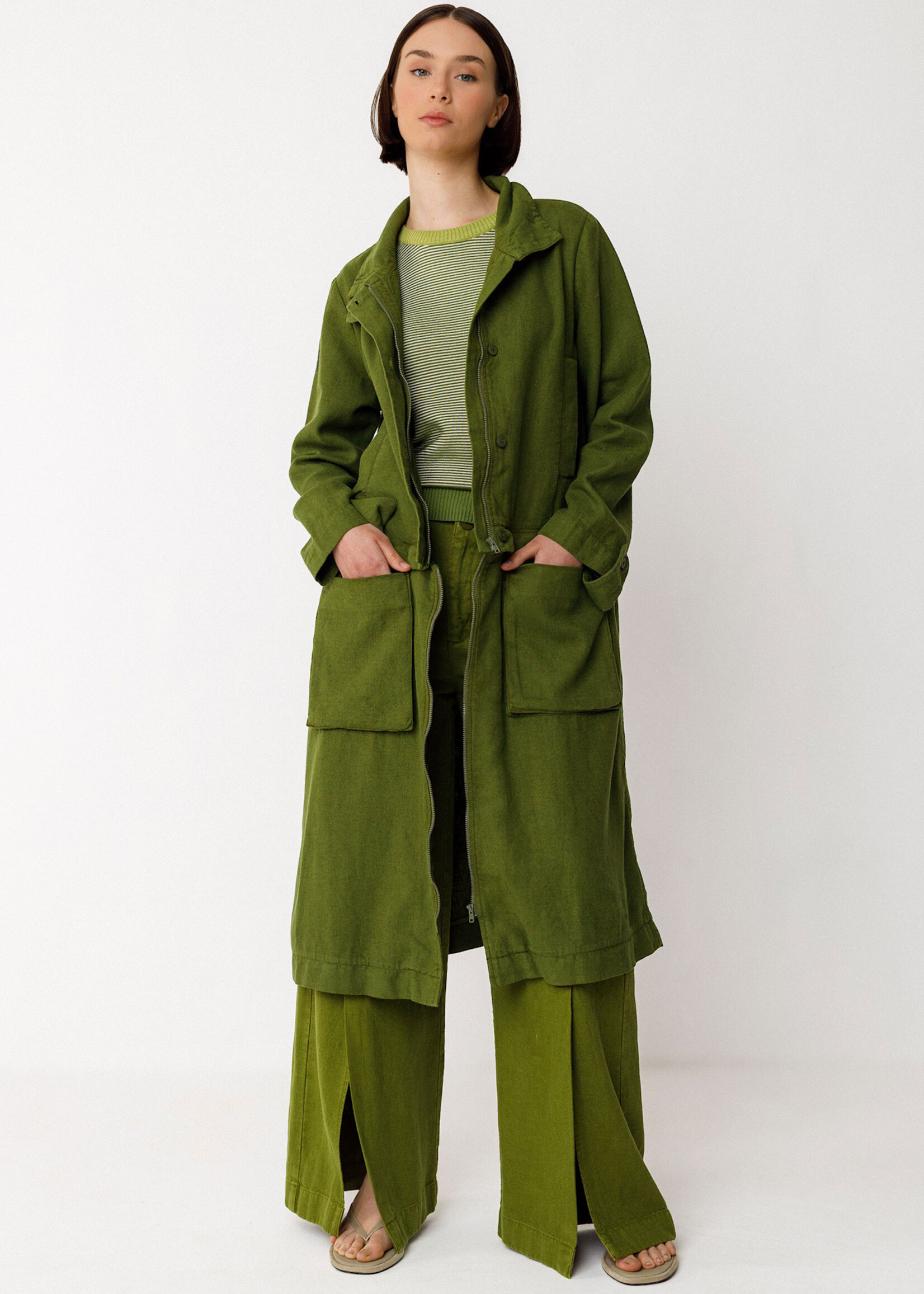 SKFK SKFK MUIKE GOTS SWEATER DARK GREEN