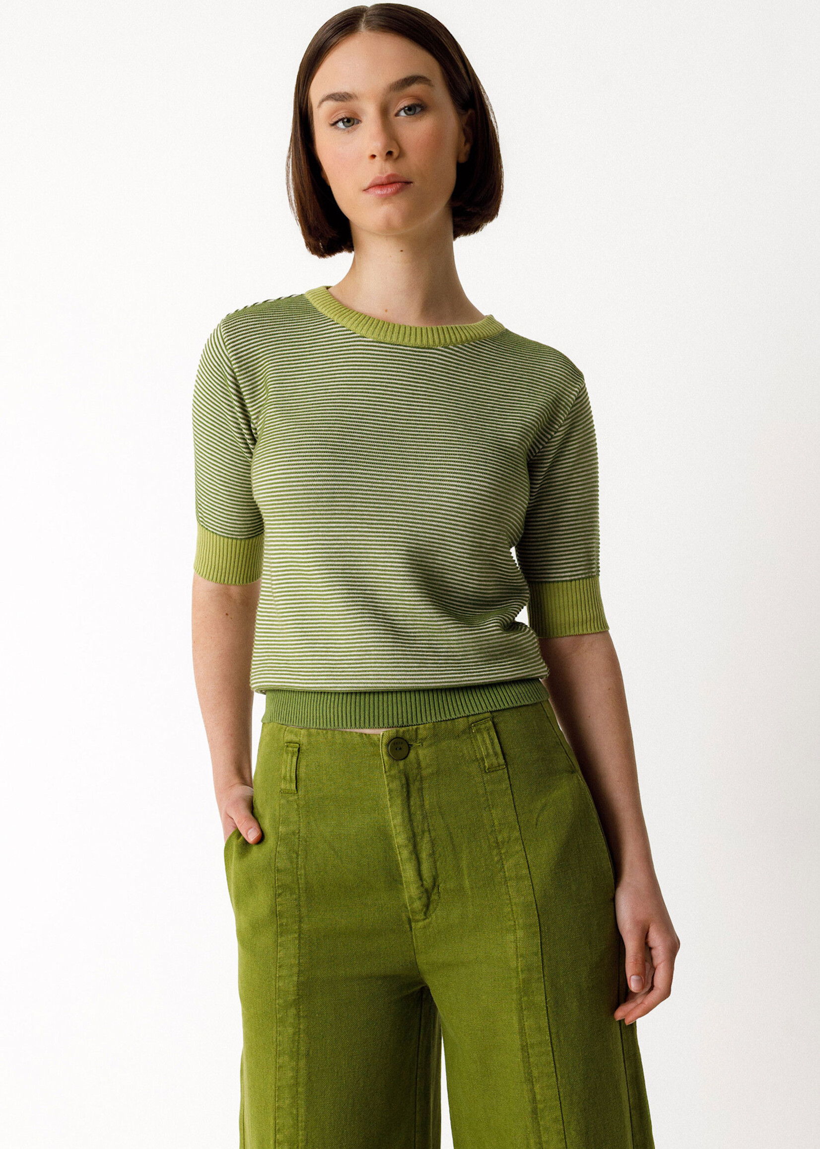 SKFK SKFK MUIKE GOTS SWEATER DARK GREEN