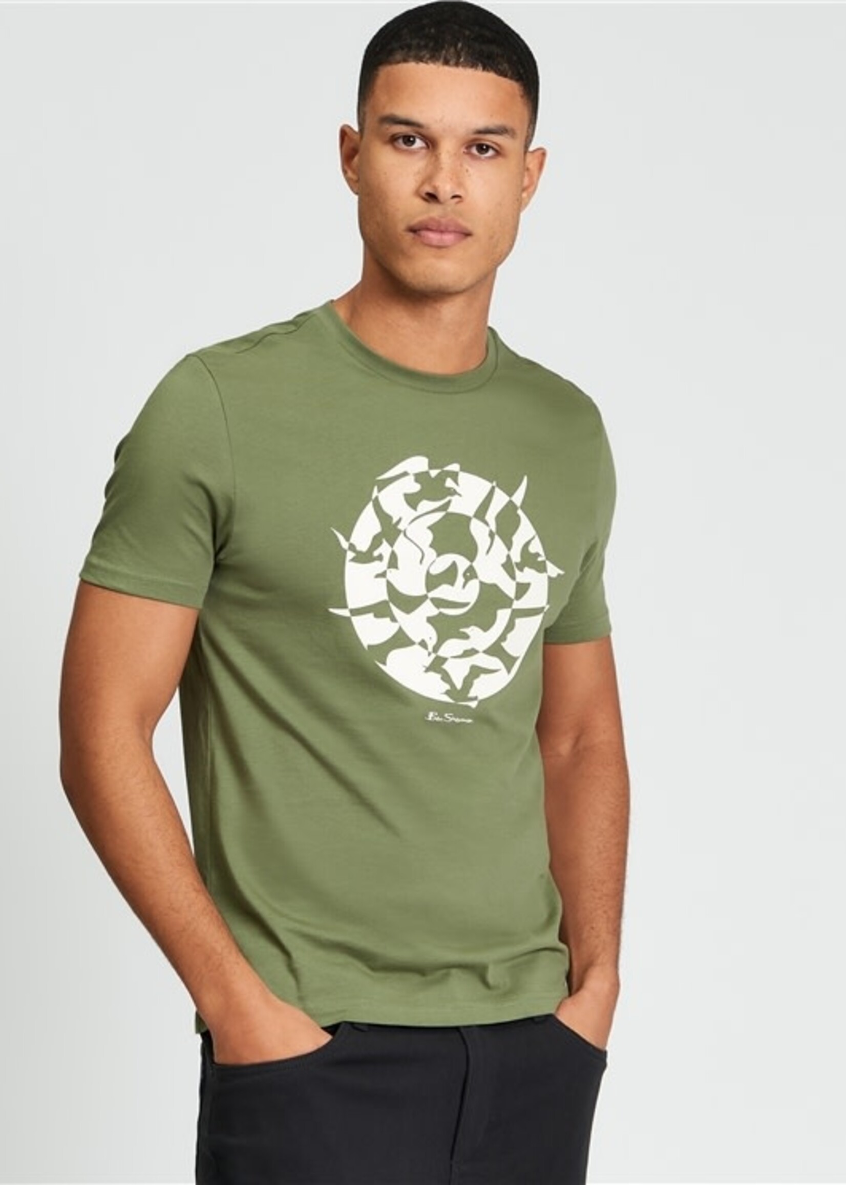 BEN SHERMAN BEN SHERMAN SEAGULL TARGET TEE LODEN