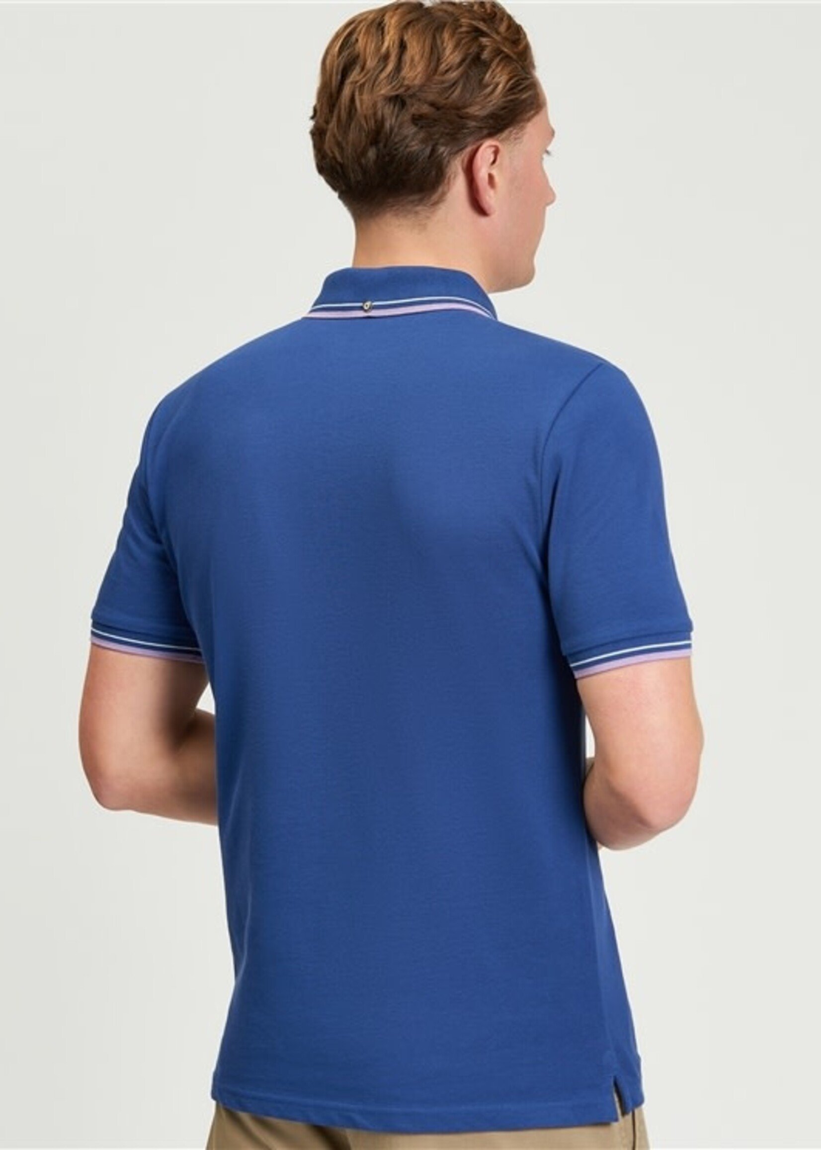 BEN SHERMAN BEN SHERMAN SIGNATURE PIQUE POLO BLUE INK