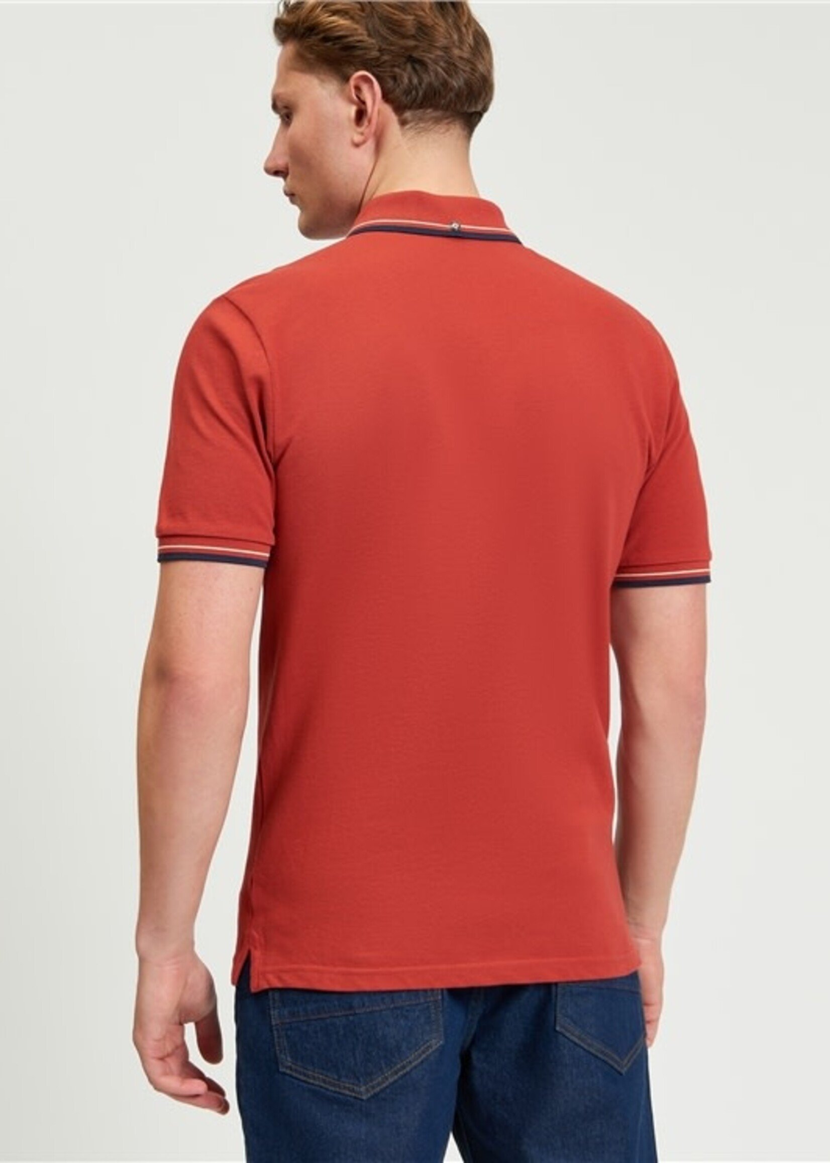 BEN SHERMAN BEN SHERMAN SIGNATURE PIQUE POLO JESTER RED