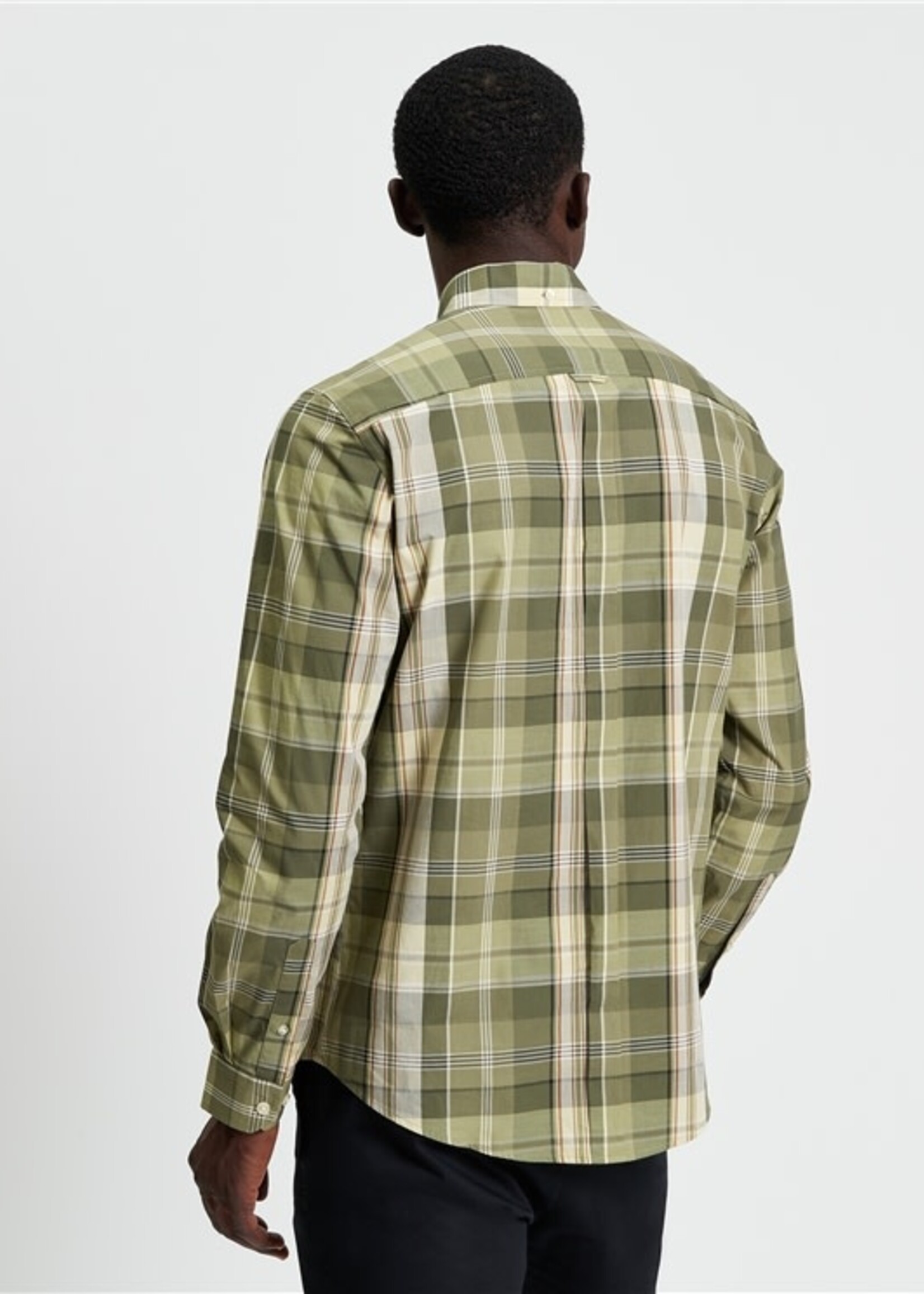 BEN SHERMAN BEN SHERMAN CHECK LS SHIRT LITCHEN GREEN