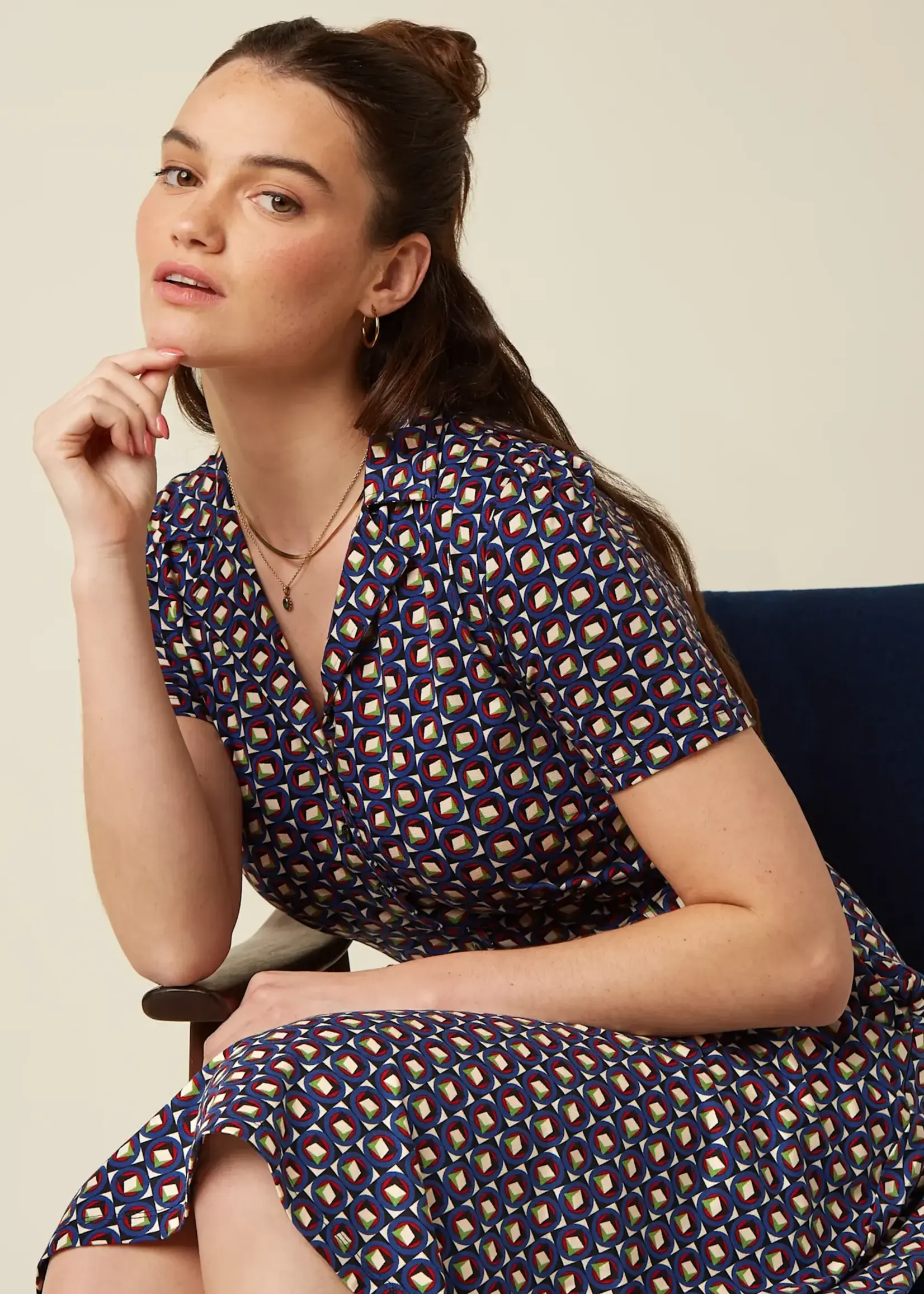 KING LOUIE KING LOUIE SHEEVA DRESS FIFI MAZARINE