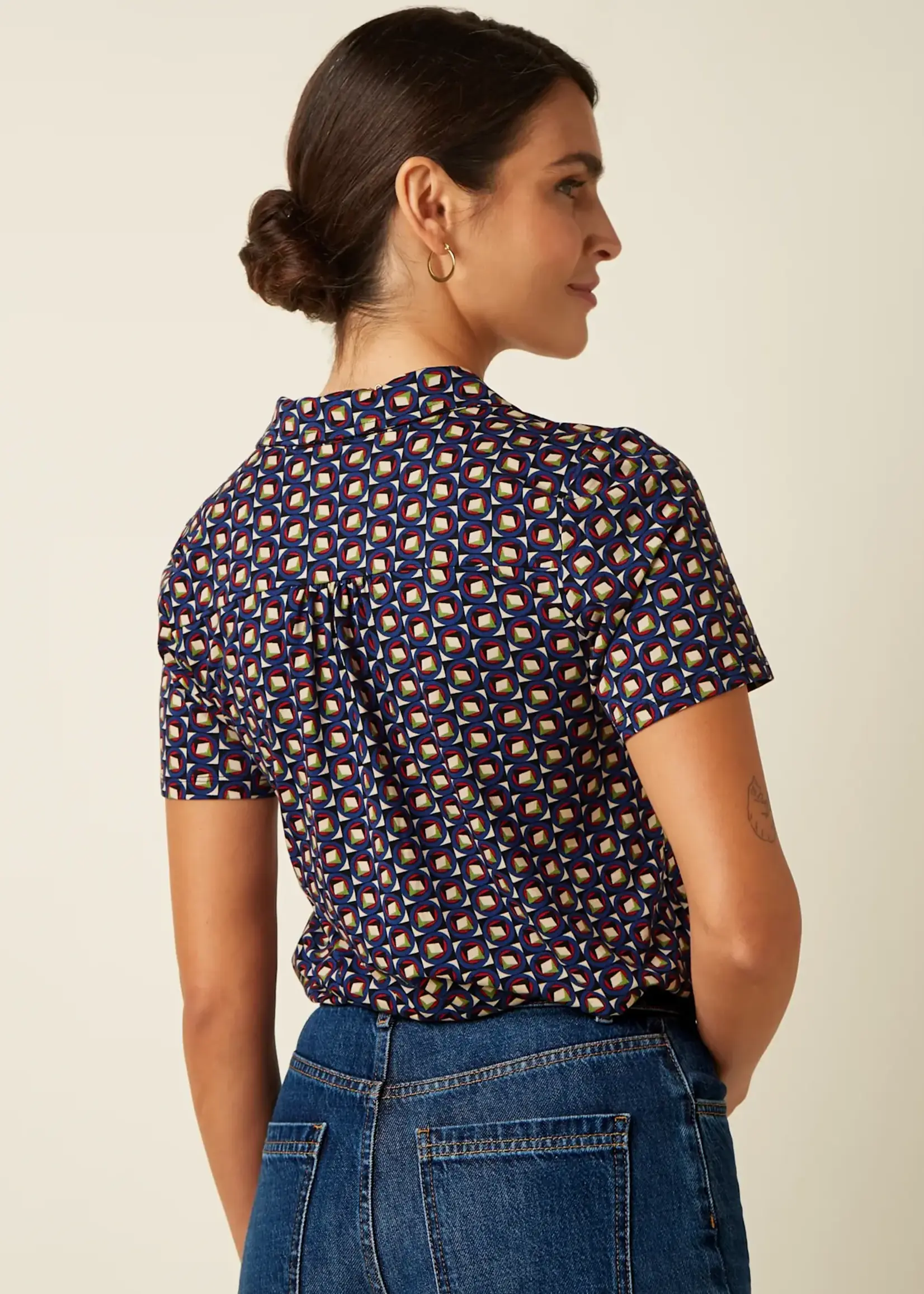 KING LOUIE KING LOUIE MAISIE BLOUSE FIFI MAZARINE