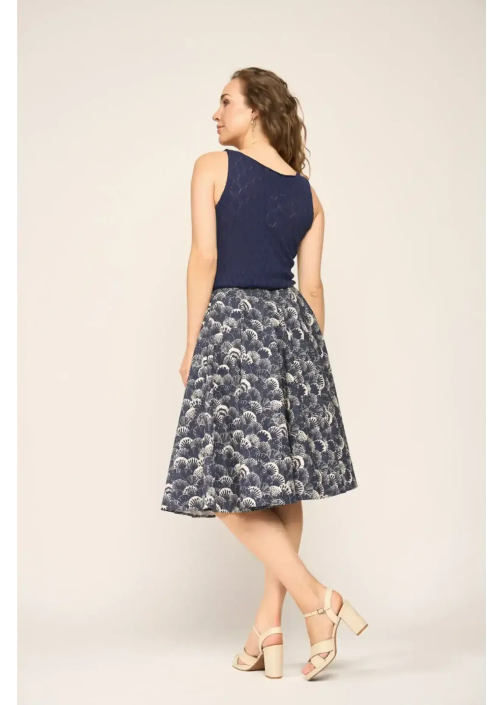 VERY CHERRY VERY CHERRY BELLA KNIT TOP MARINE