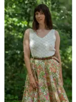 VERY CHERRY VERY CHERRY BELLA KNIT TOP ECRU