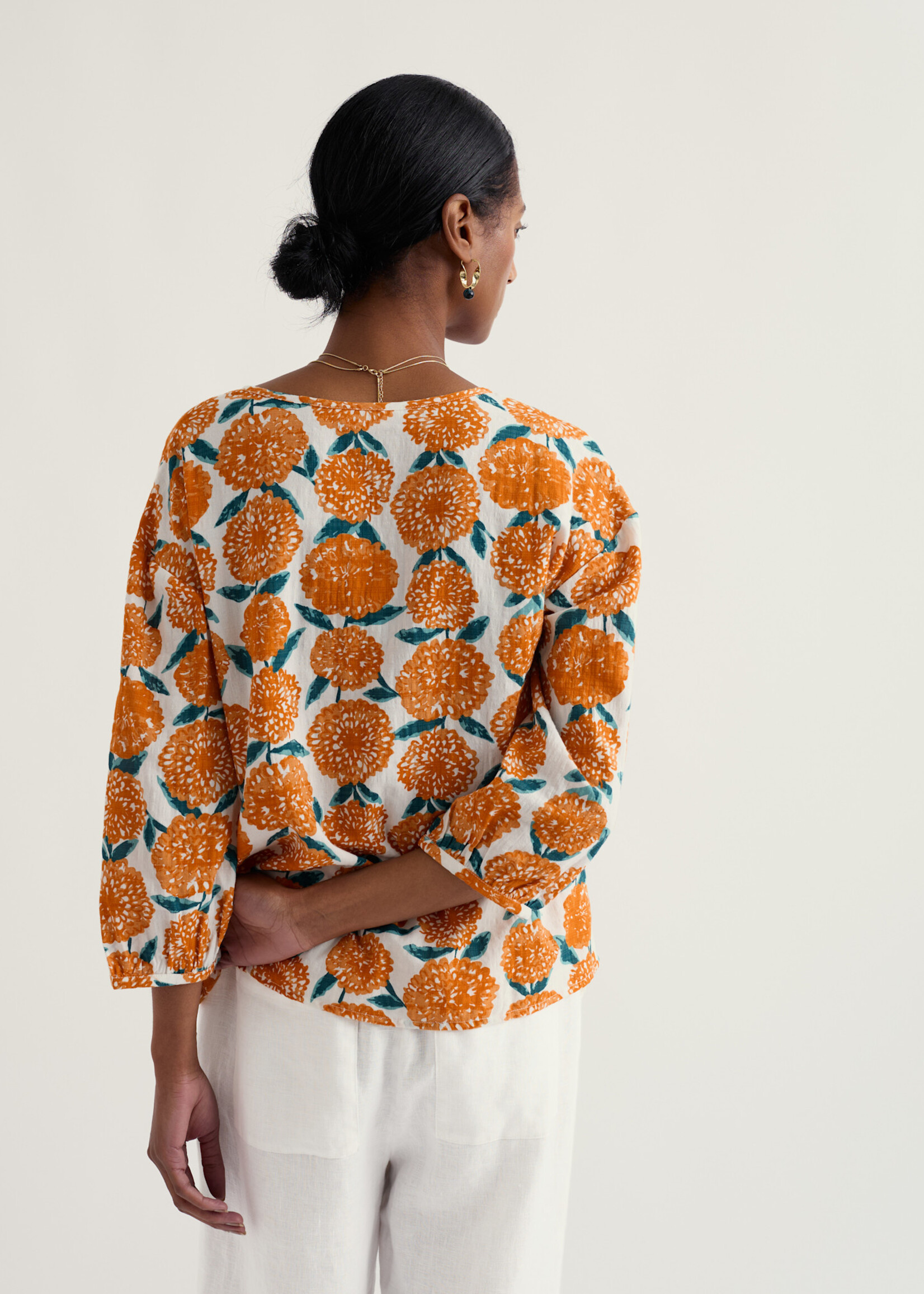 SEASALT CORNWALL SEASALT STREAMLET TOP PAINTED MARIGOLD CHALK