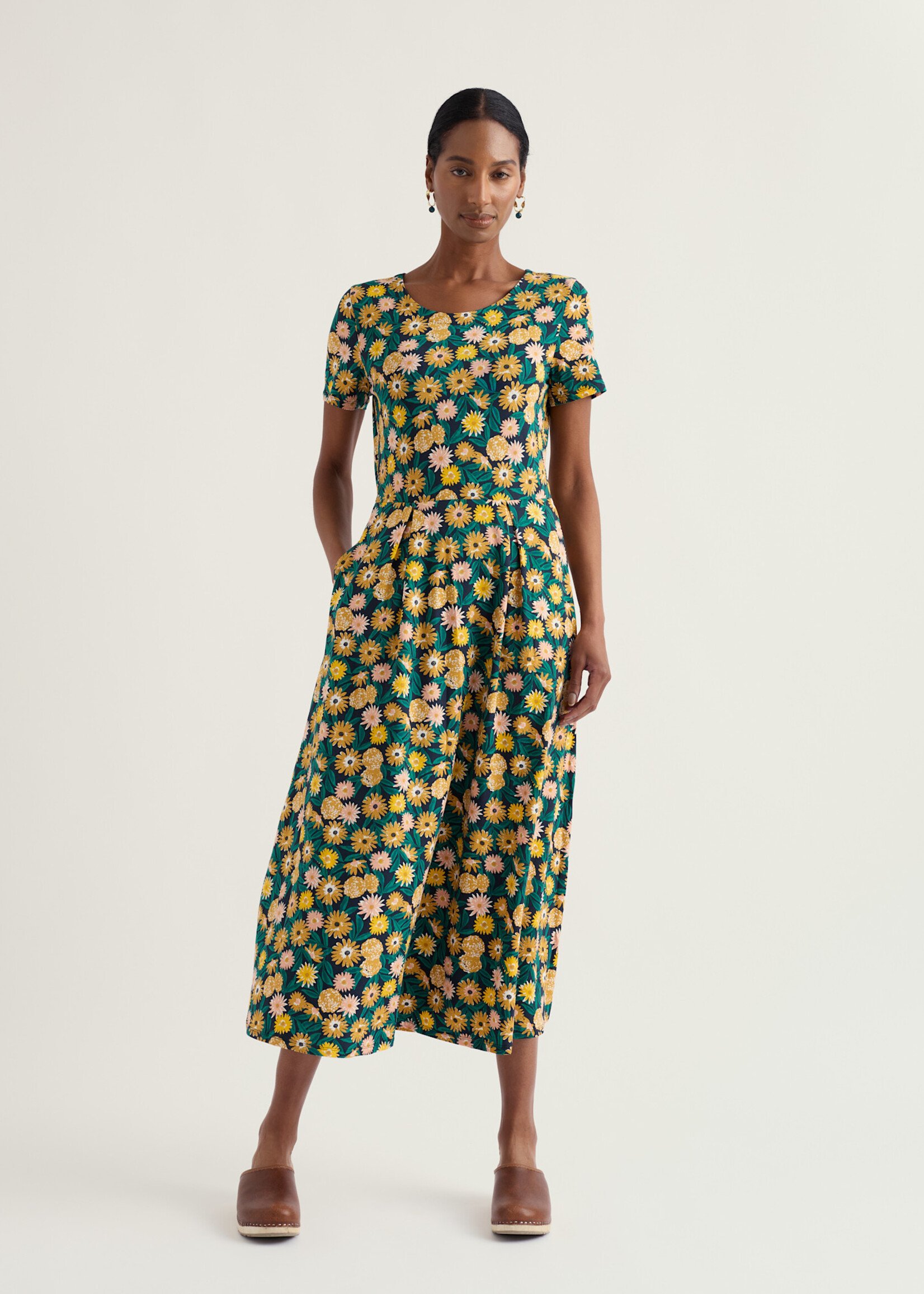 SEASALT CORNWALL SEASALT SS VERONICA DRESS MARIGOLD MEADOW INKWELL