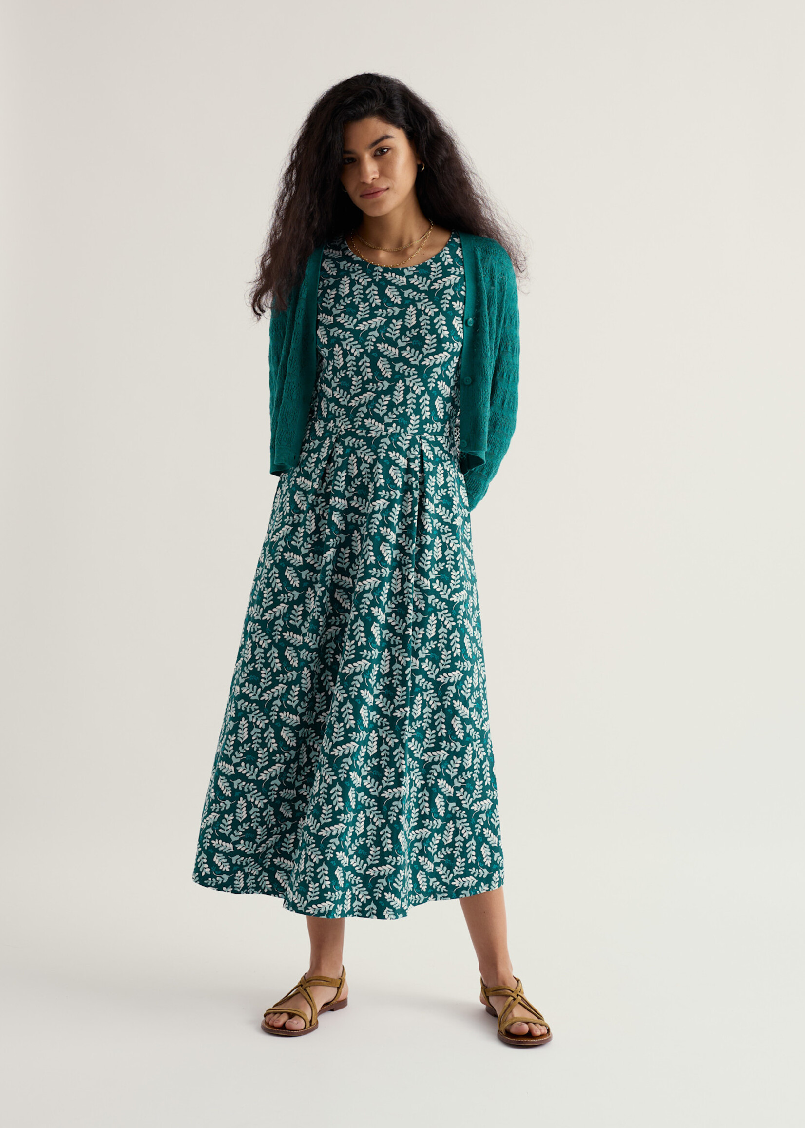 SEASALT CORNWALL SEASALT SS VERONICA DRESS INDIGO LEAF DARK WRECKAGE