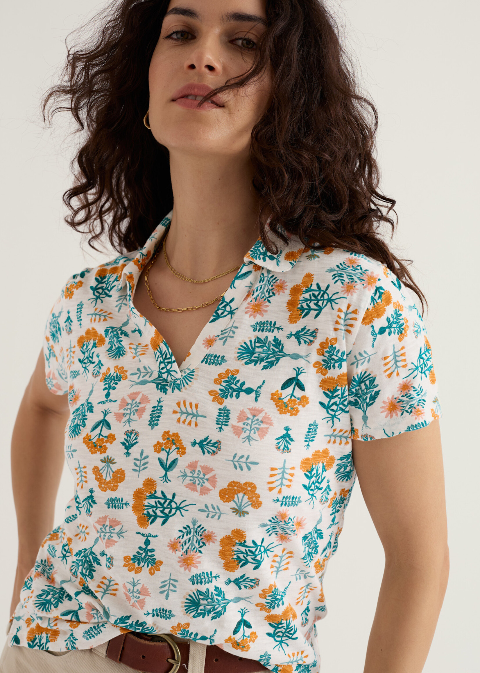 SEASALT CORNWALL SEASALT WAVECREST SHIRT APOTHECARY PLANTS CHALK