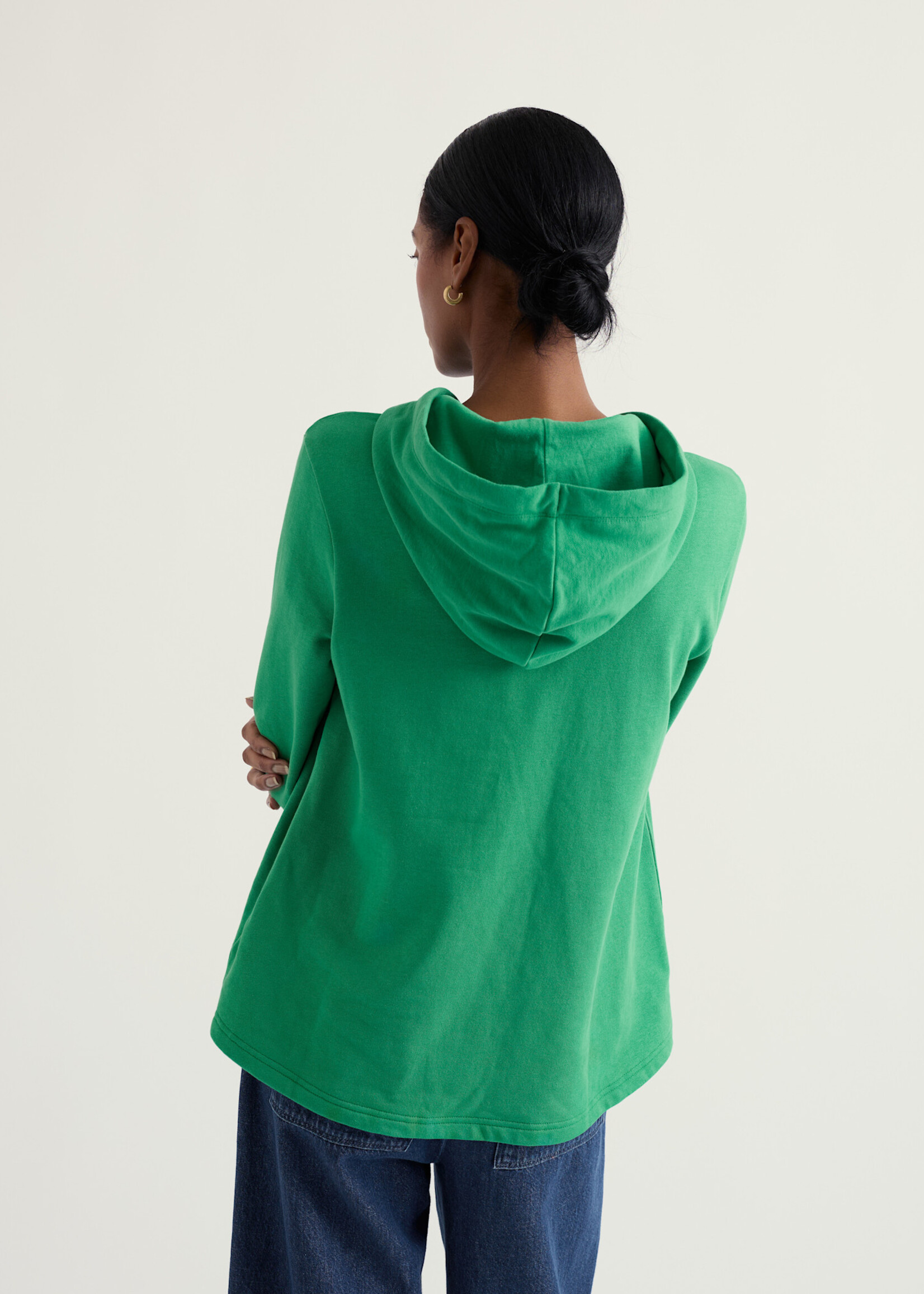 SEASALT CORNWALL SEASALT STERLING HOODIE SPRING GREEN