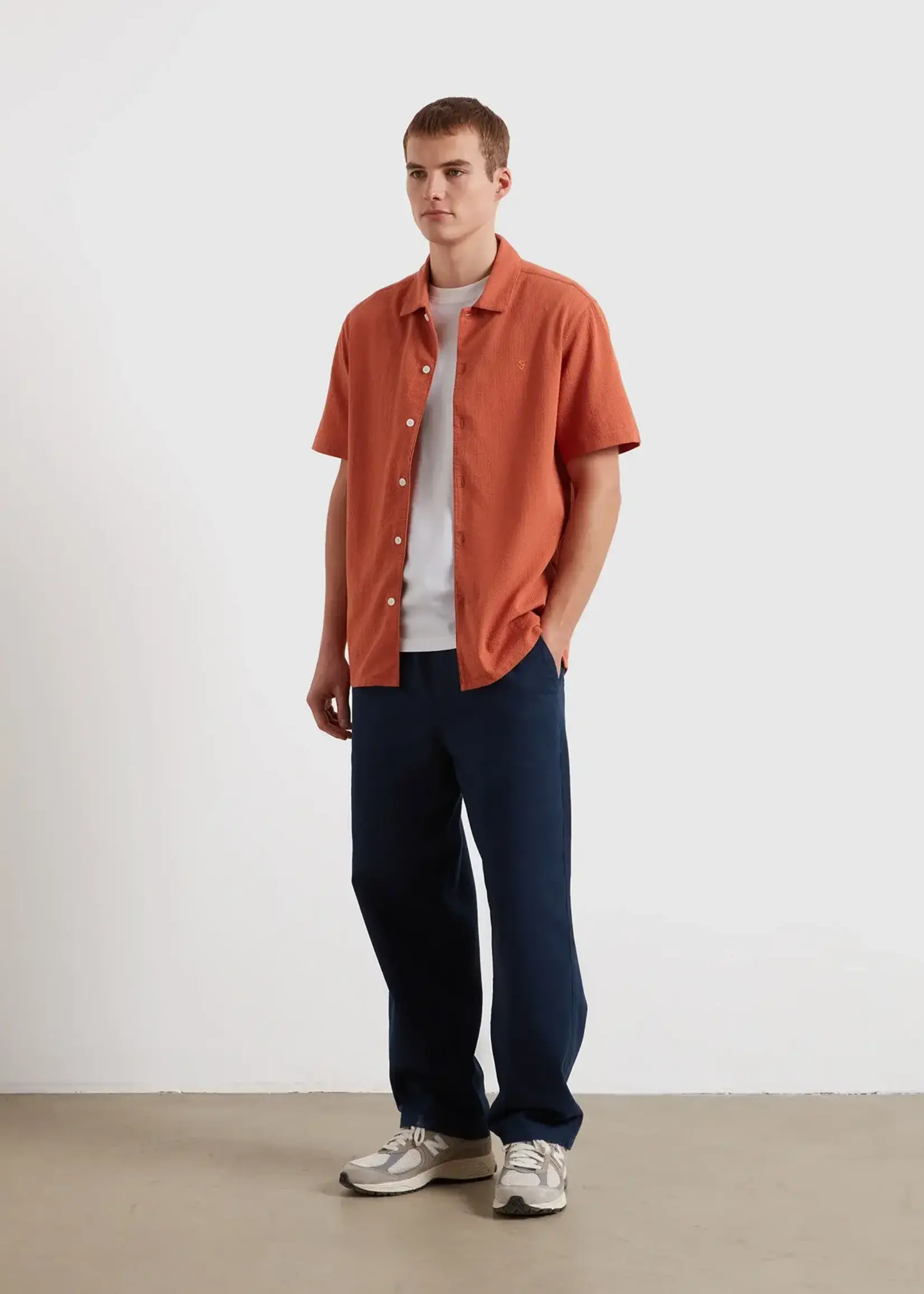 FARAH FARAH KIRBY SS SHIRT CORAL REEF