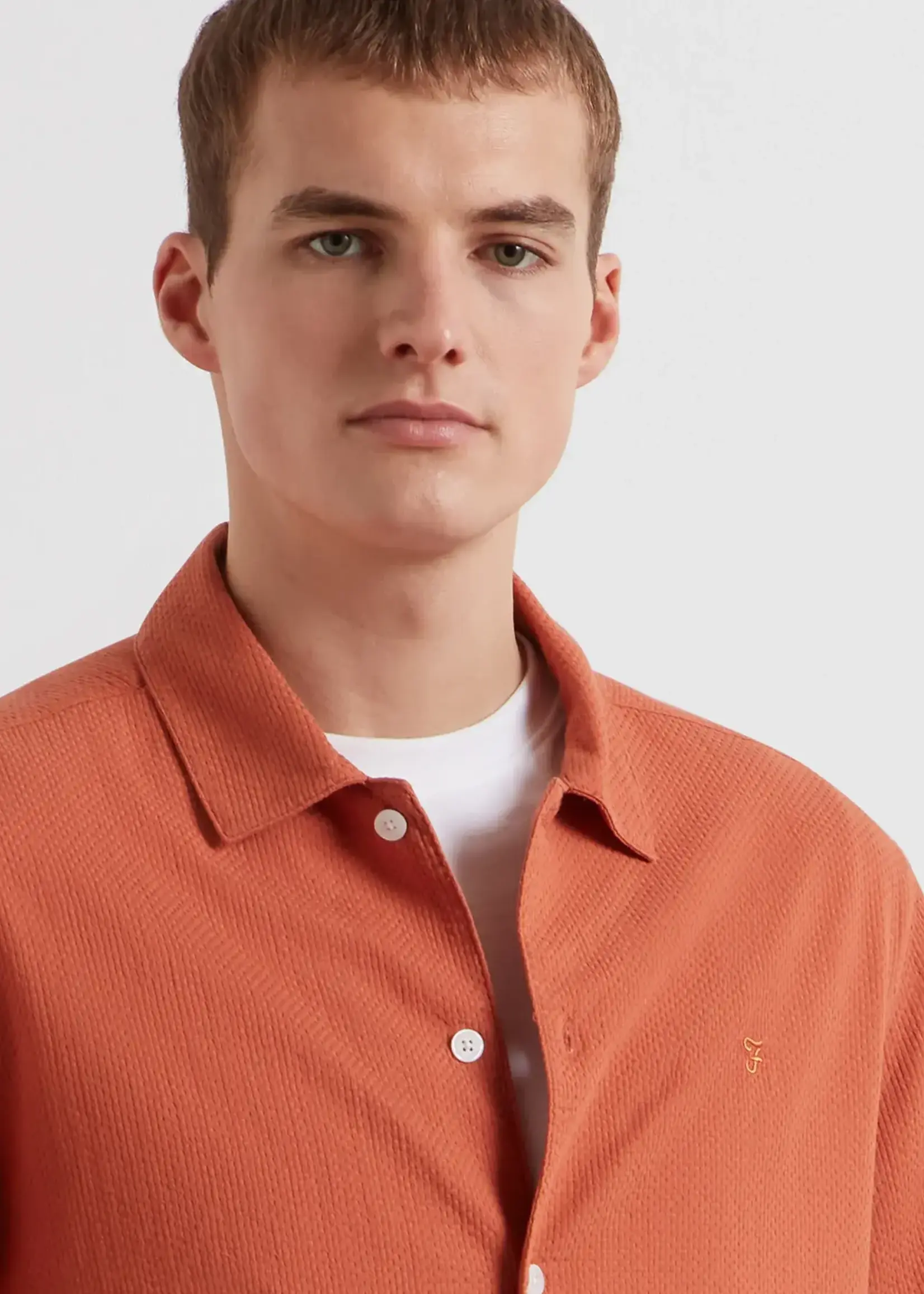 FARAH FARAH KIRBY SS SHIRT CORAL REEF