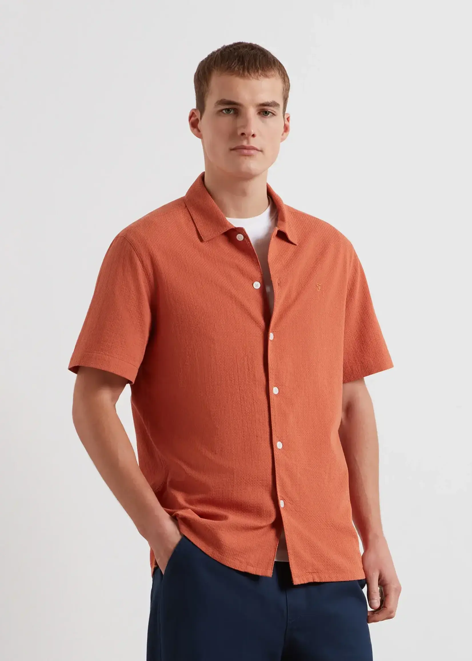 FARAH FARAH KIRBY SS SHIRT CORAL REEF