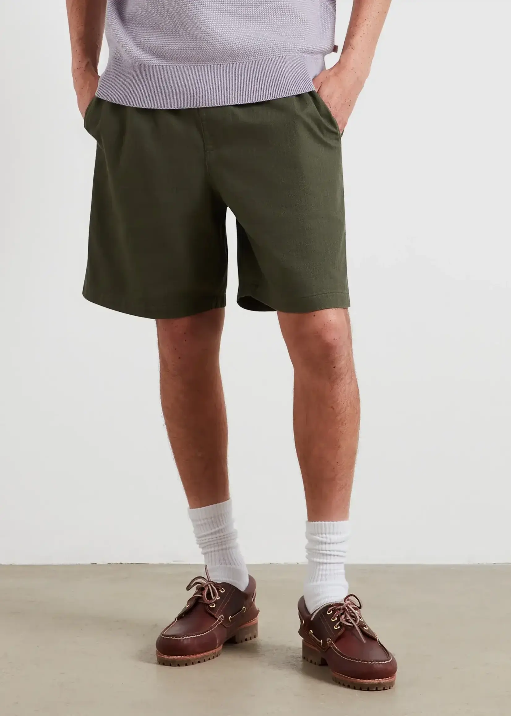 FARAH FARAH SWINTON HERRINGBONE SHORT ROSEMARY