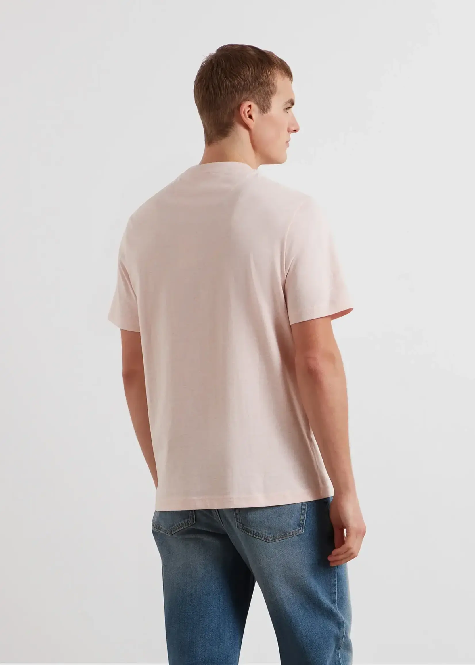 FARAH FARAH DANNY REGULAR T SHIRT PINK MARL