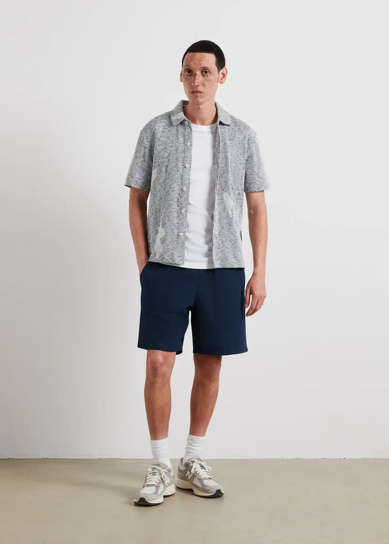 FARAH FARAH STOKER SS JACQUARD SHIRT YALE