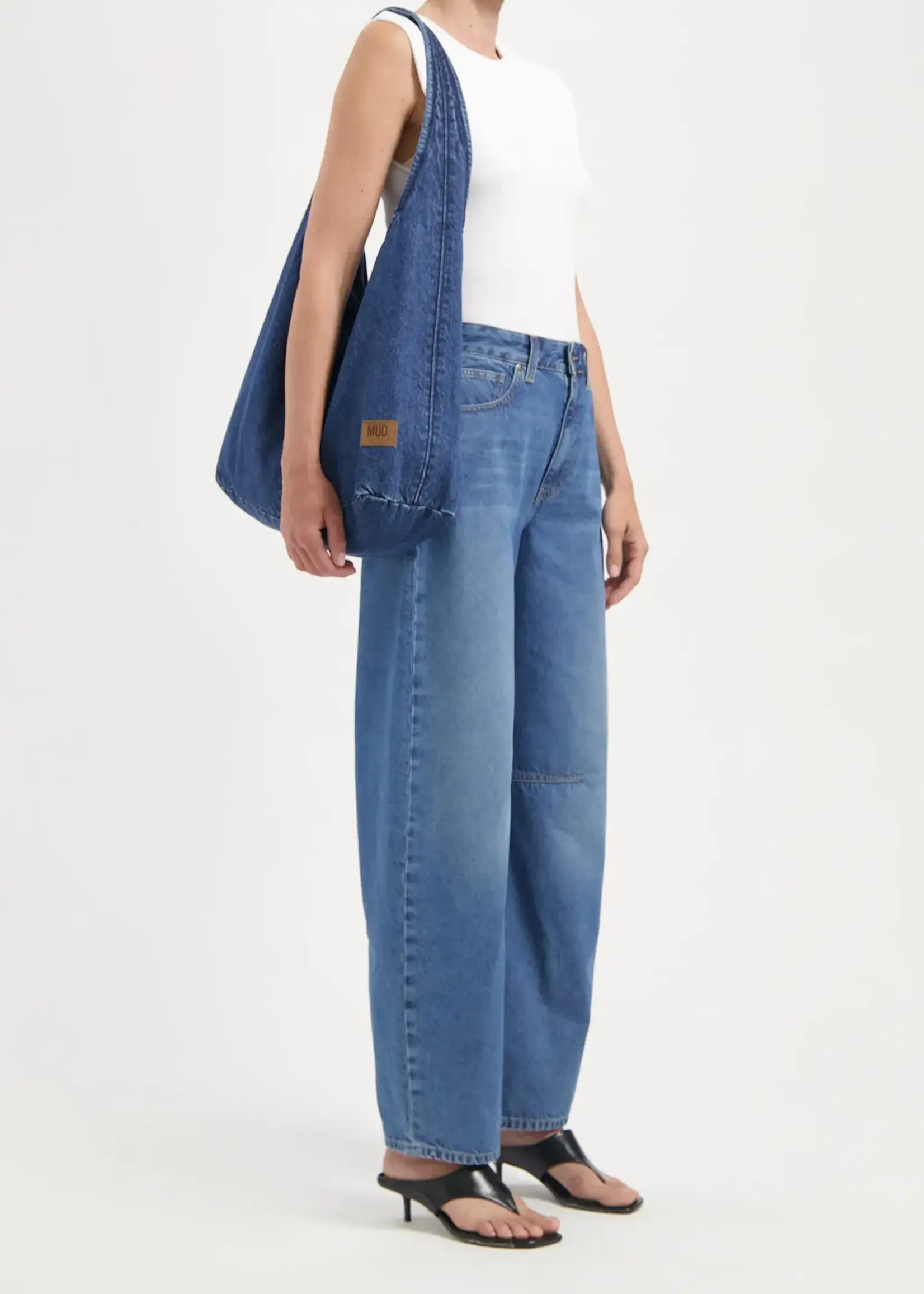 MUD JEANS MUD JEANS DEMI HIGH BALLOON MEDIUM AGED