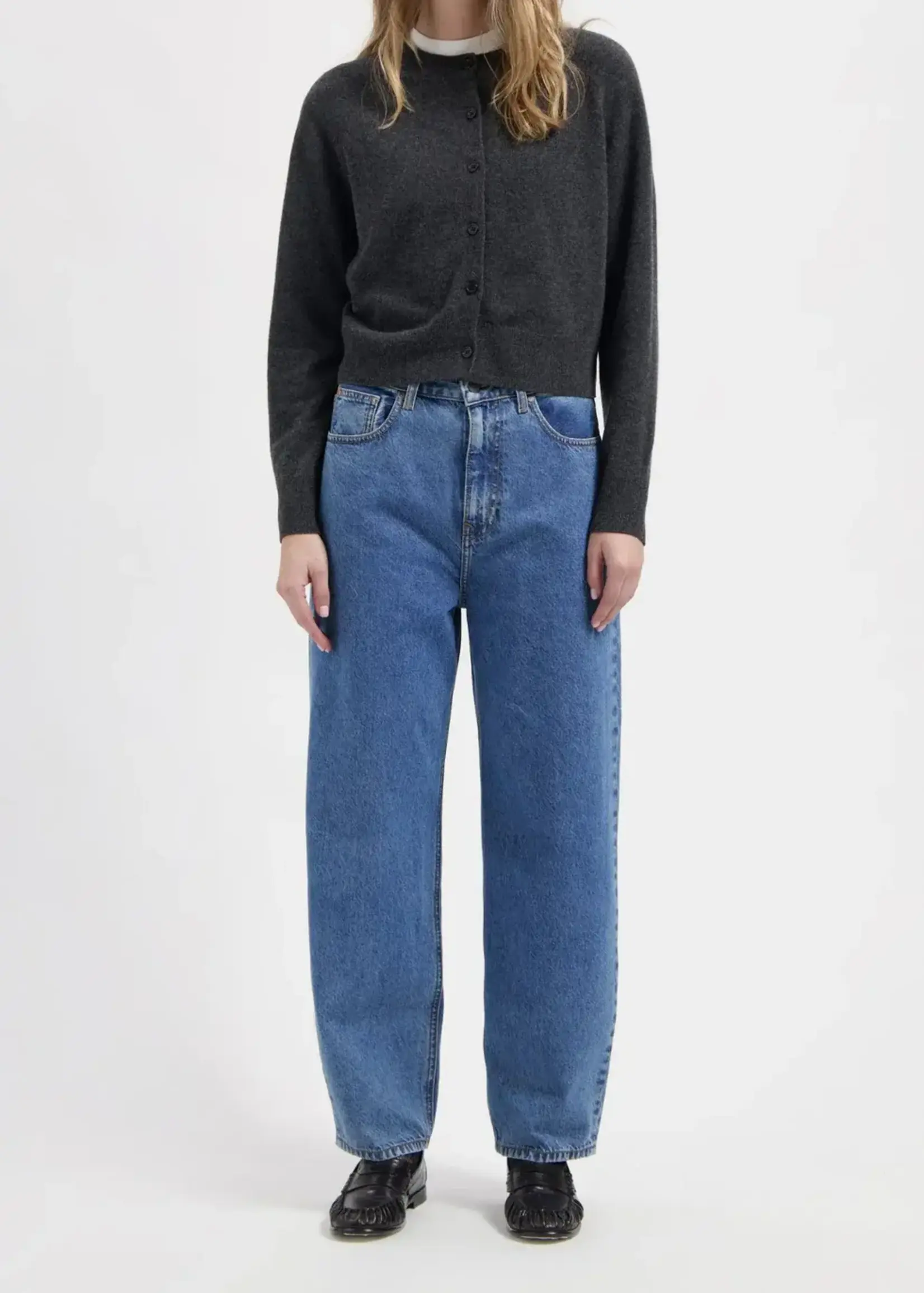 MUD JEANS MUD JEANS BROOKE HIGH BARREL STONE VINTAGE