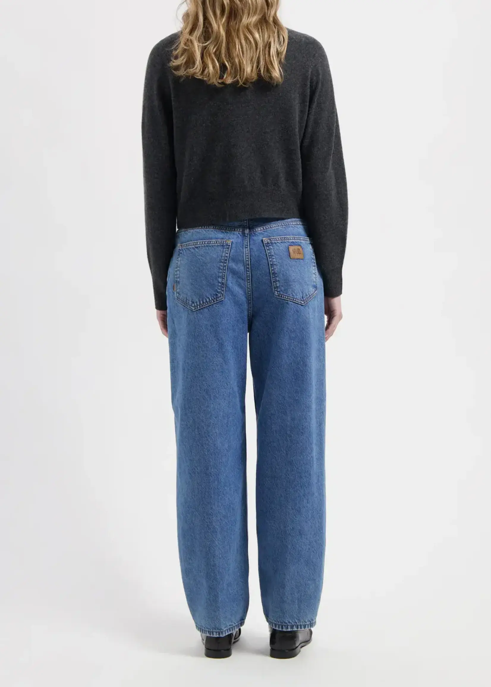 MUD JEANS MUD JEANS BROOKE HIGH BARREL STONE VINTAGE