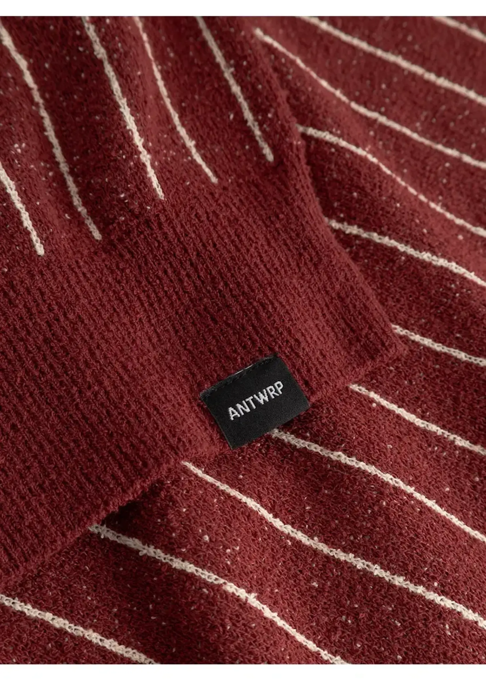 ANTWRP ANTWRP STRIPES KNITTED POLO SS BOUCLE SYRAH