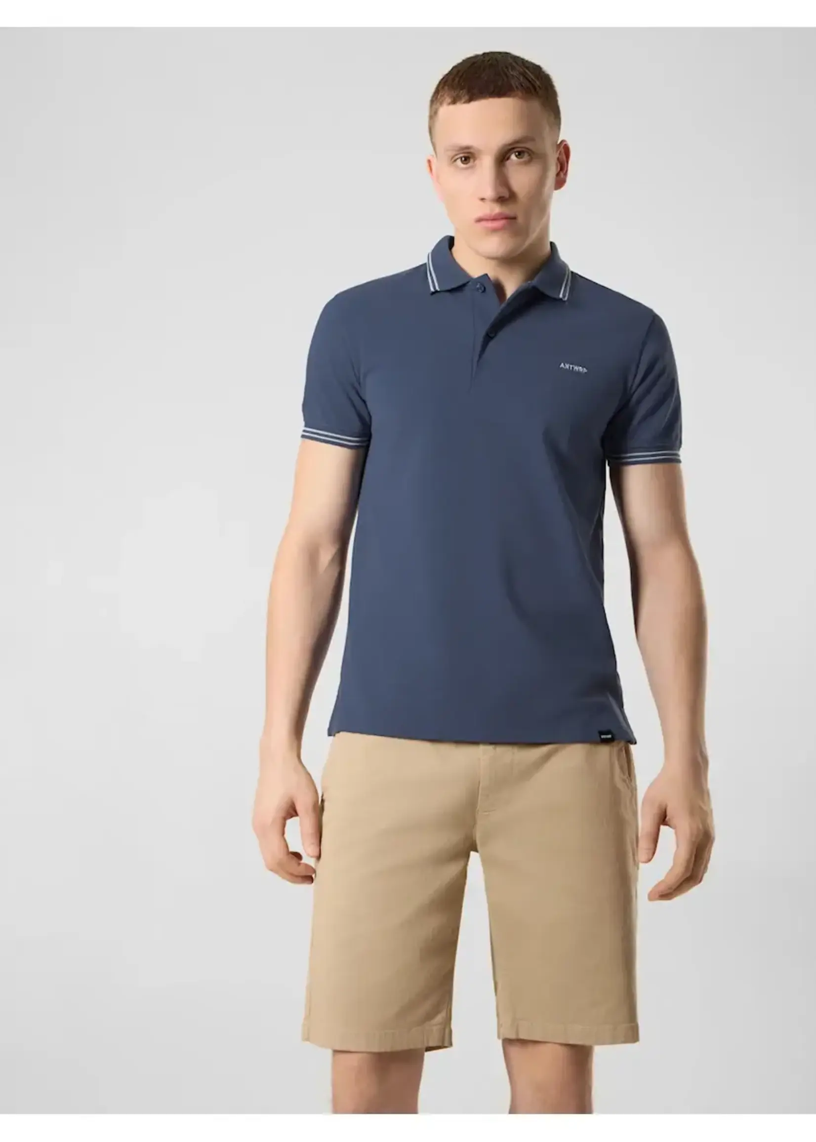 ANTWRP ANTWRP CLASSIC PIQUE POLO PACIFIC BLUE
