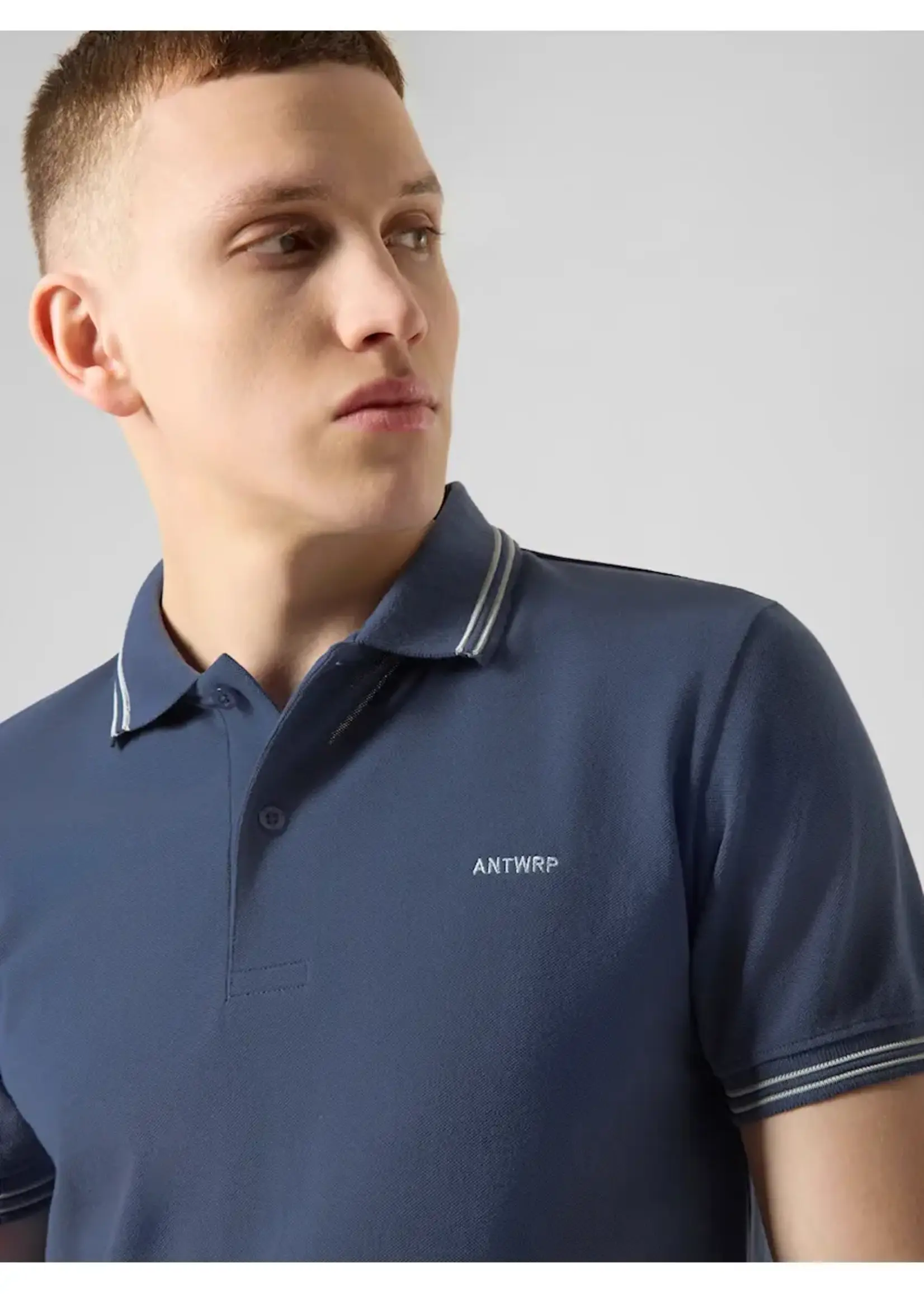 ANTWRP ANTWRP CLASSIC PIQUE POLO PACIFIC BLUE