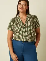 KING LOUIE KING LOUIE TEX BLOUSE JADE PONDEROSA GREEN