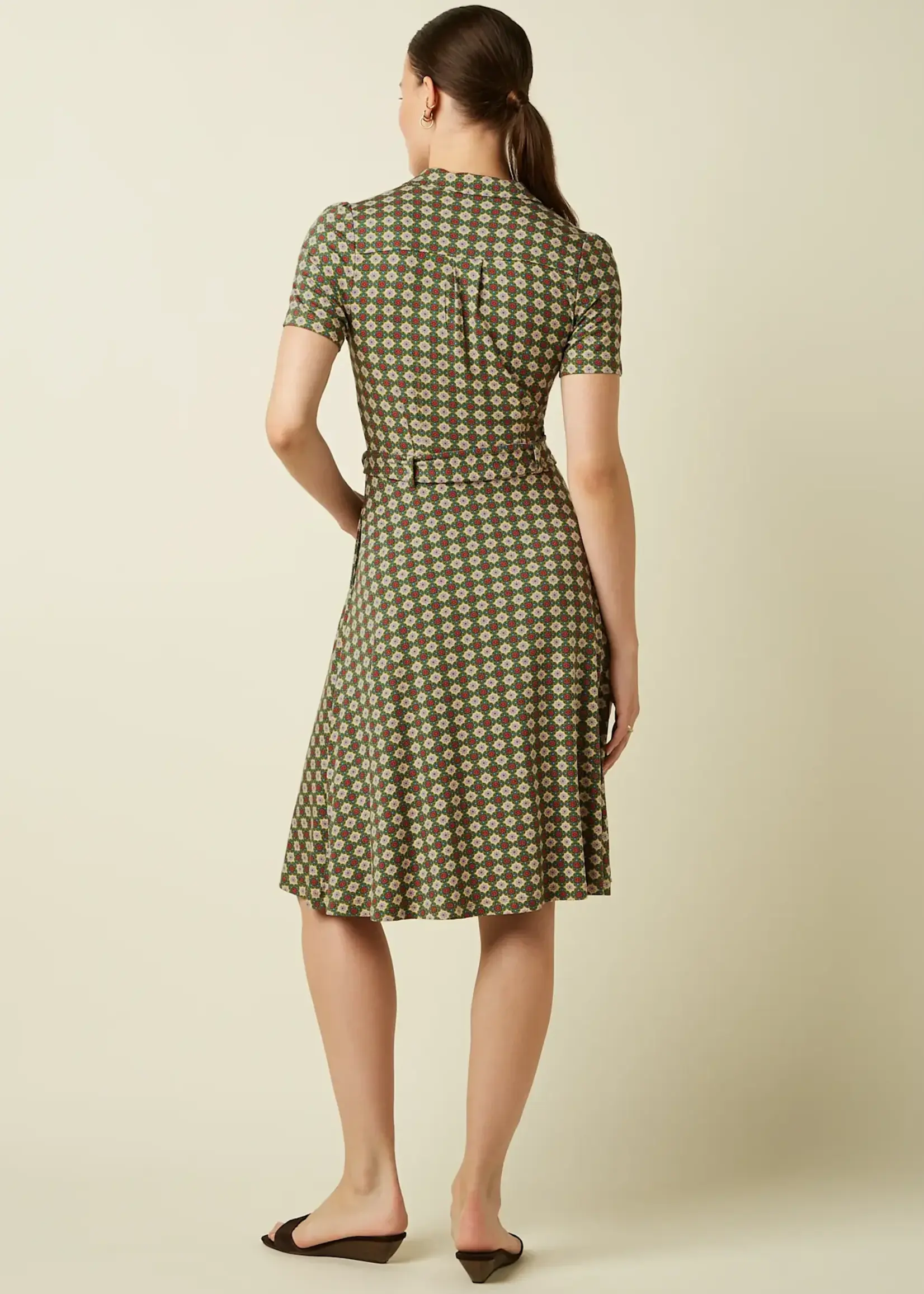 KING LOUIE KING LOUIE SHEEVA DRESS JADE PONDEROSA GREEN