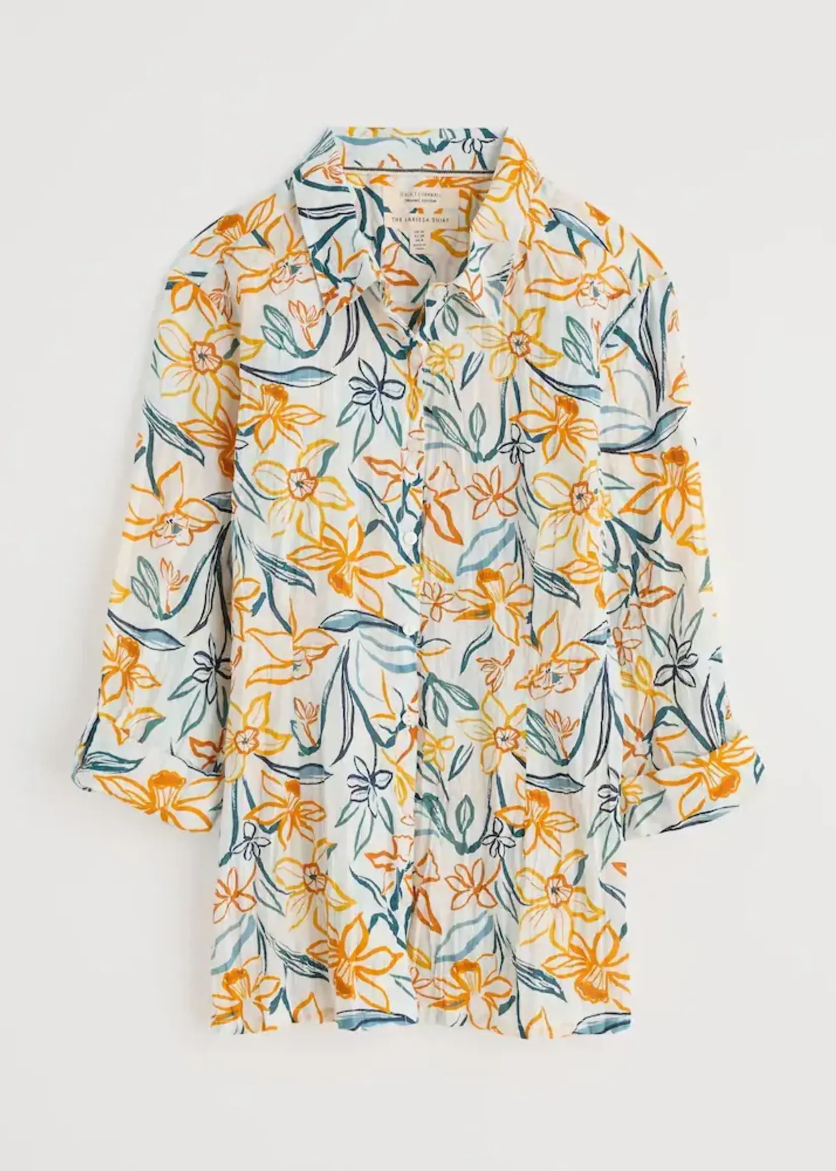SEASALT CORNWALL SEASALT LARISSA SHIRT PAINTED DAFFODIL CHALK