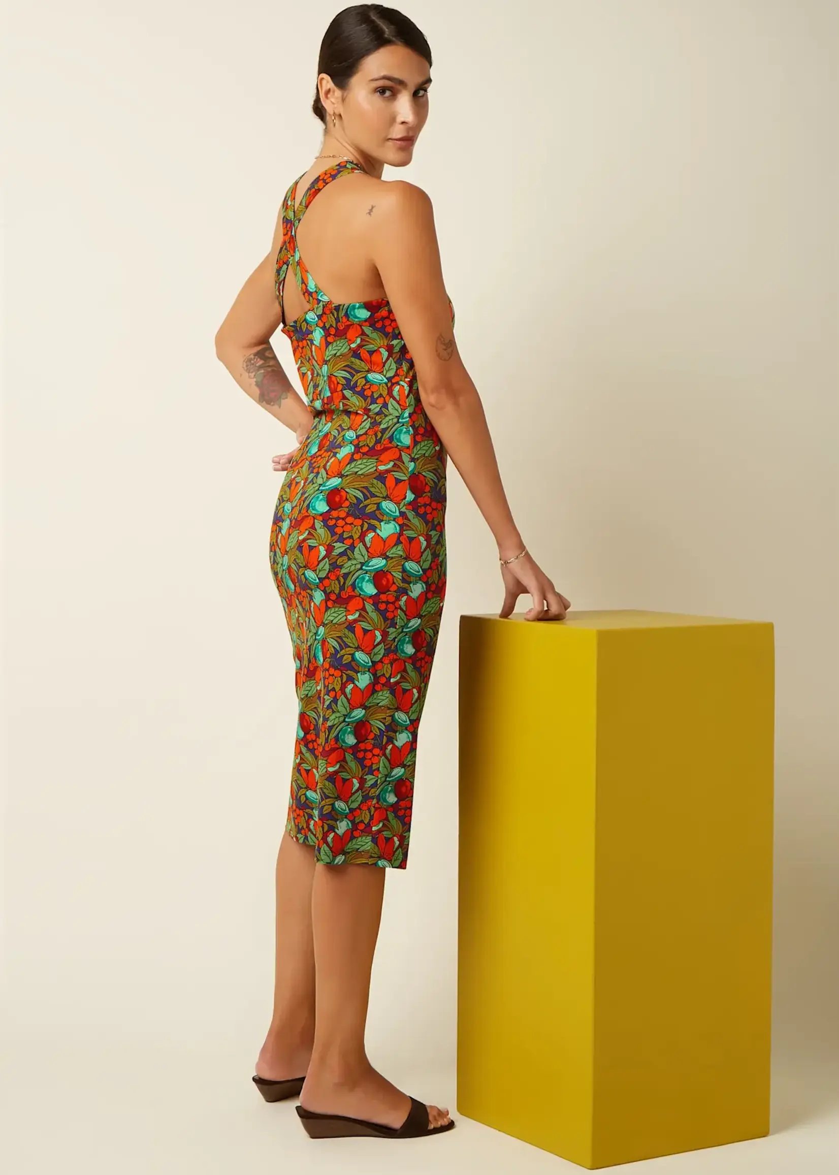 KING LOUIE KING LOUIE ORSOLA DRESS PUERTO STRONG BLUE