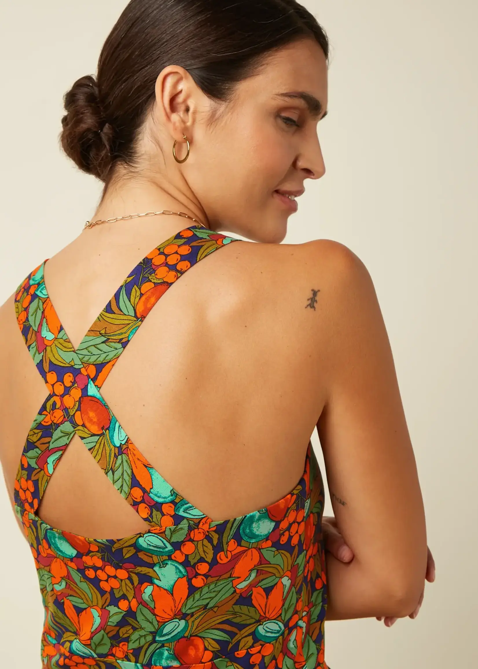 KING LOUIE KING LOUIE ORSOLA DRESS PUERTO STRONG BLUE