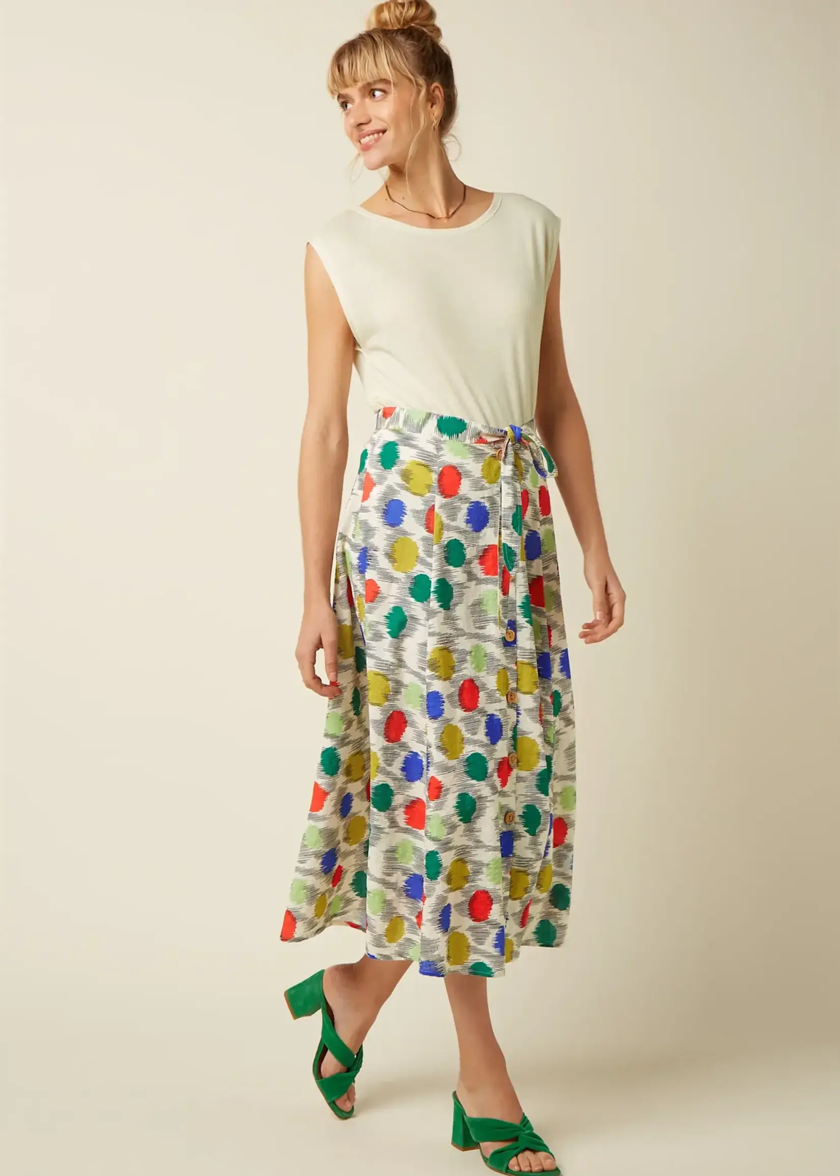 KING LOUIE KING LOUIE JUDY MIDI SKIRT WALTON ICE CREAM