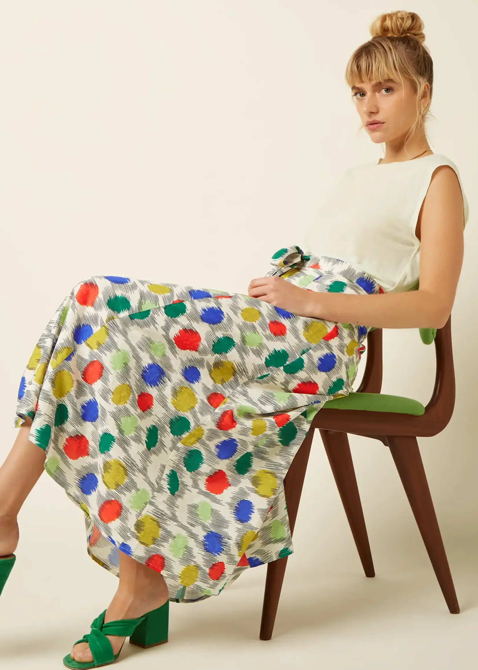 KING LOUIE KING LOUIE JUDY MIDI SKIRT WALTON ICE CREAM