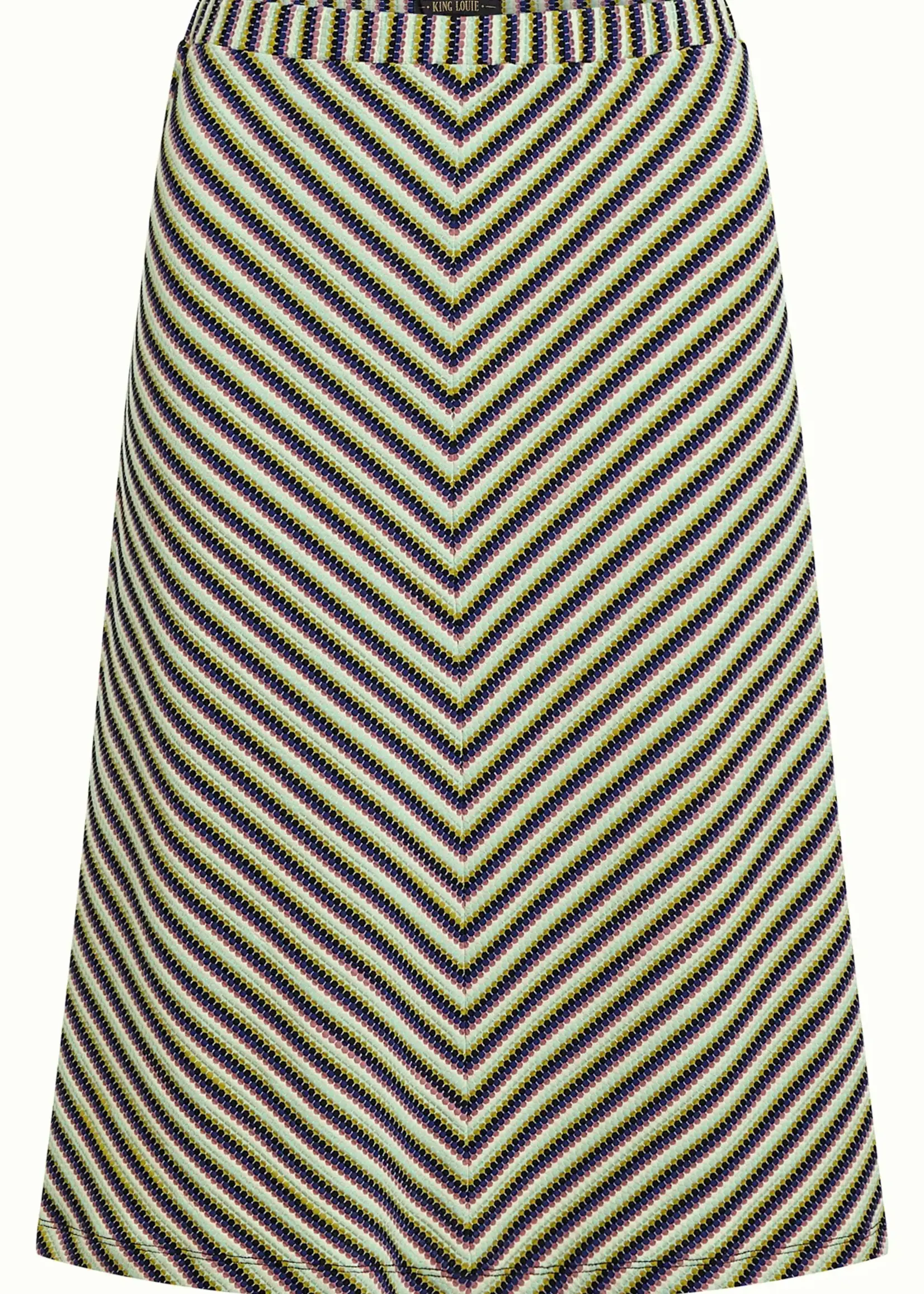 KING LOUIE KING LOUIE JUNO SKIRT BEEBOP STRIPE BLACK
