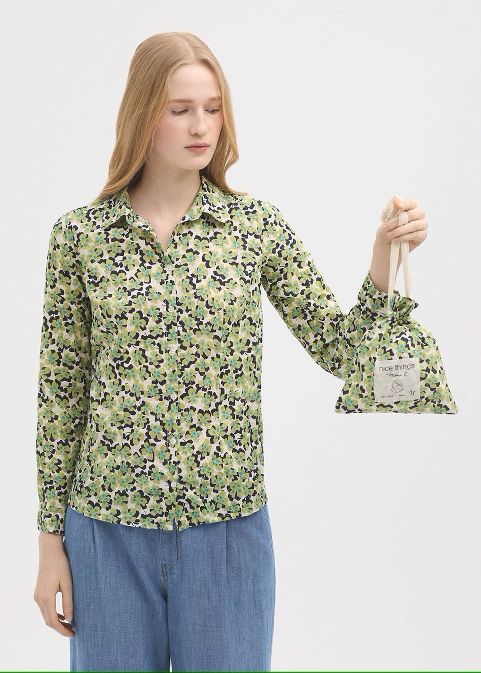 NICE THINGS NICE THINGS BLOUSE LUCKY CLOVER