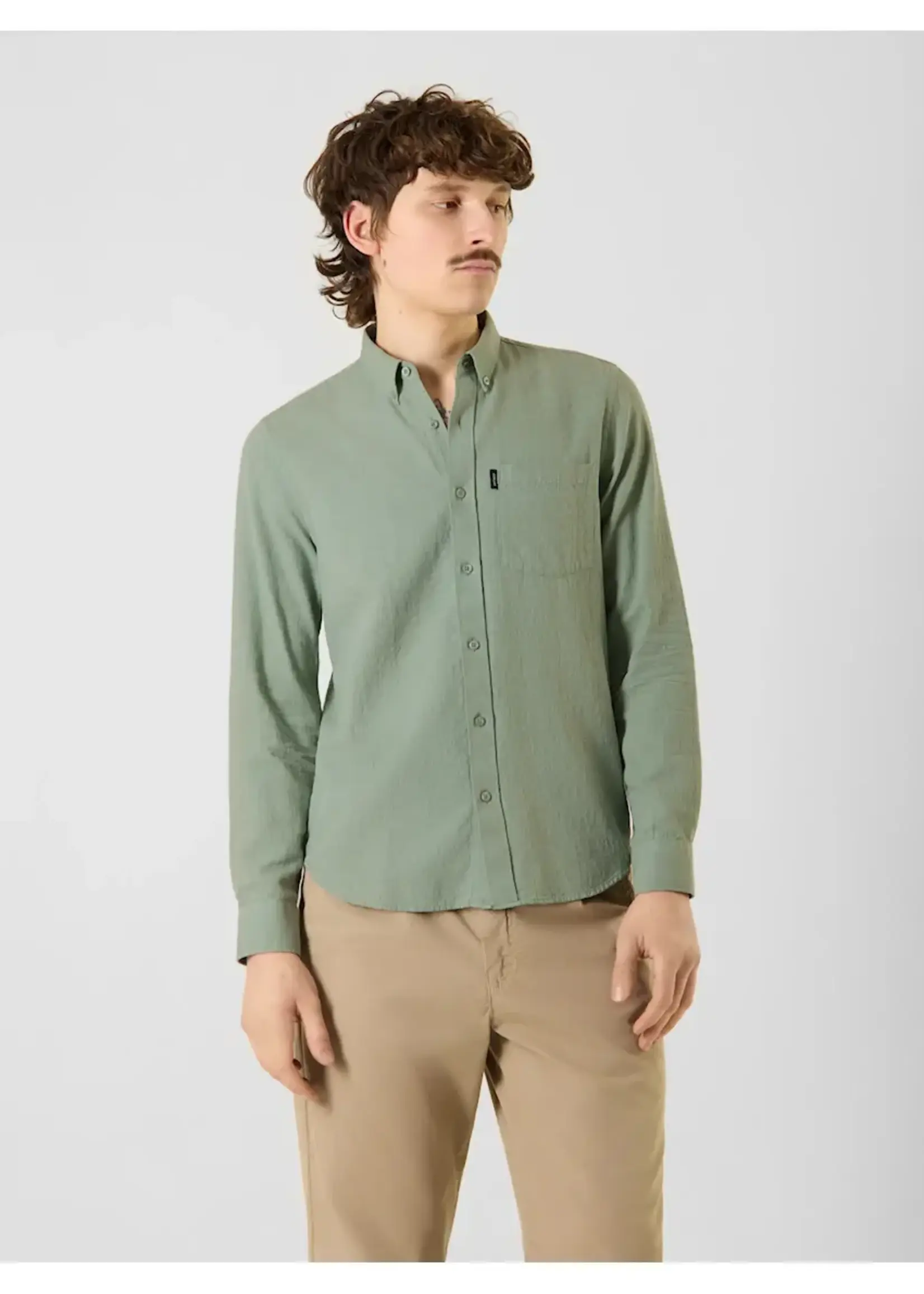 ANTWRP ANTWRP LS SHIRT GREEN ASH