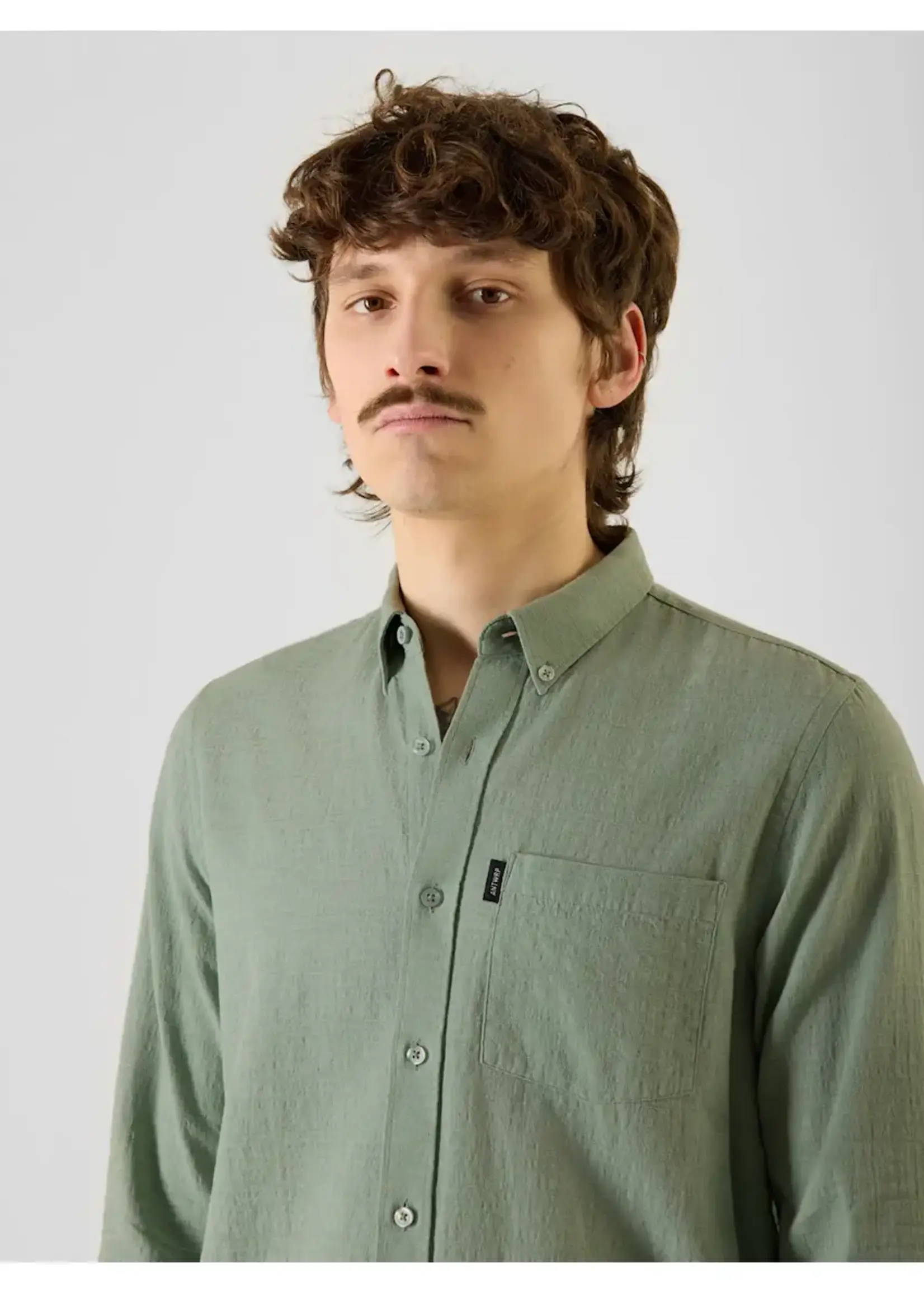 ANTWRP ANTWRP LS SHIRT GREEN ASH