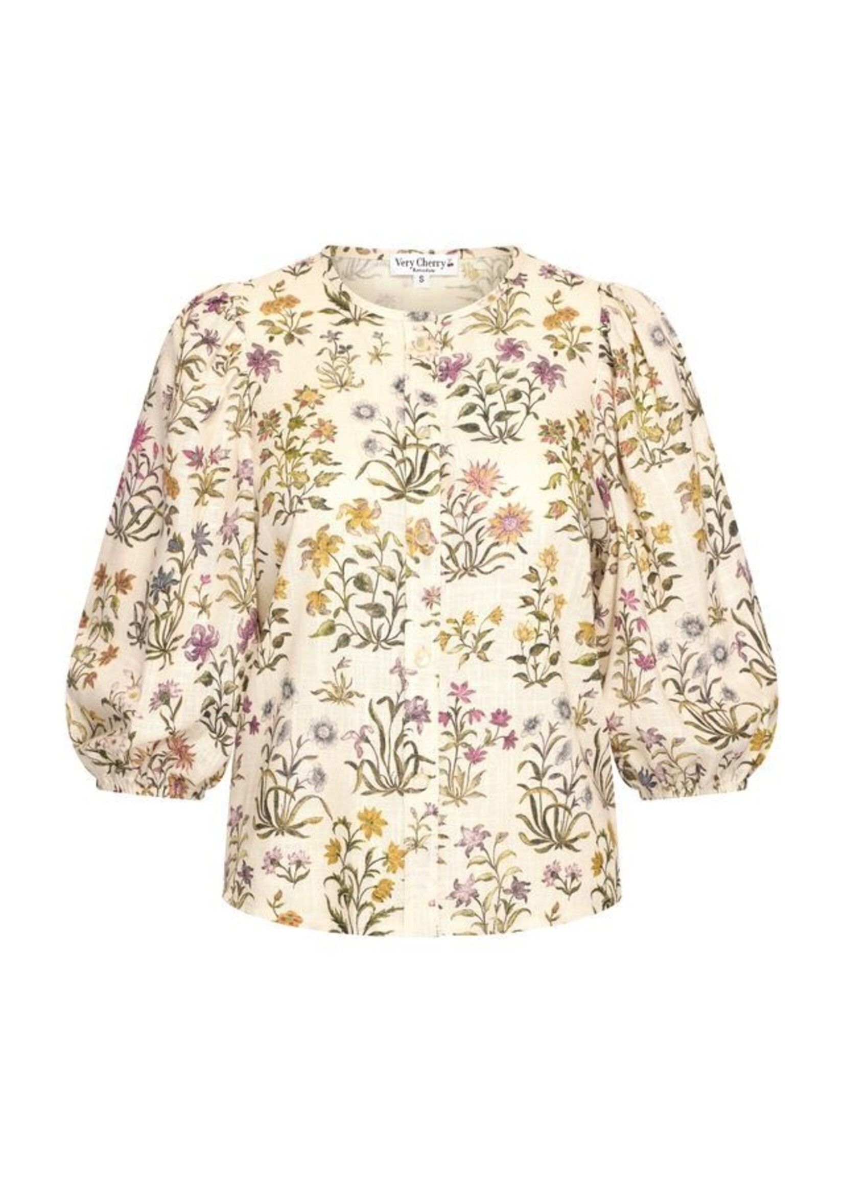 VERY CHERRY VERY CHERRY BETSY BLOUSE COTTAGE FIELDS